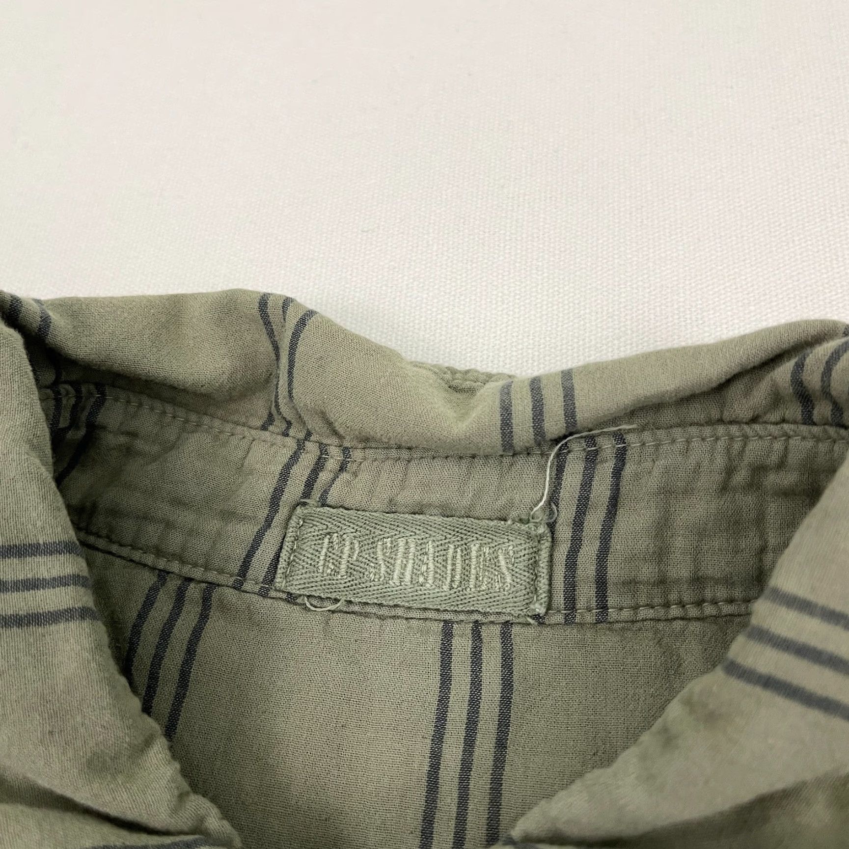 Vintage CP Shades Shirt Adult L Green Striped Button-Up Office Casual Shirt, CP Shades, Button, Striped, Green, L, Adult, Regular, Men, 1225 Size US L / EU 52-54 / 3 - 2 Thumbnail