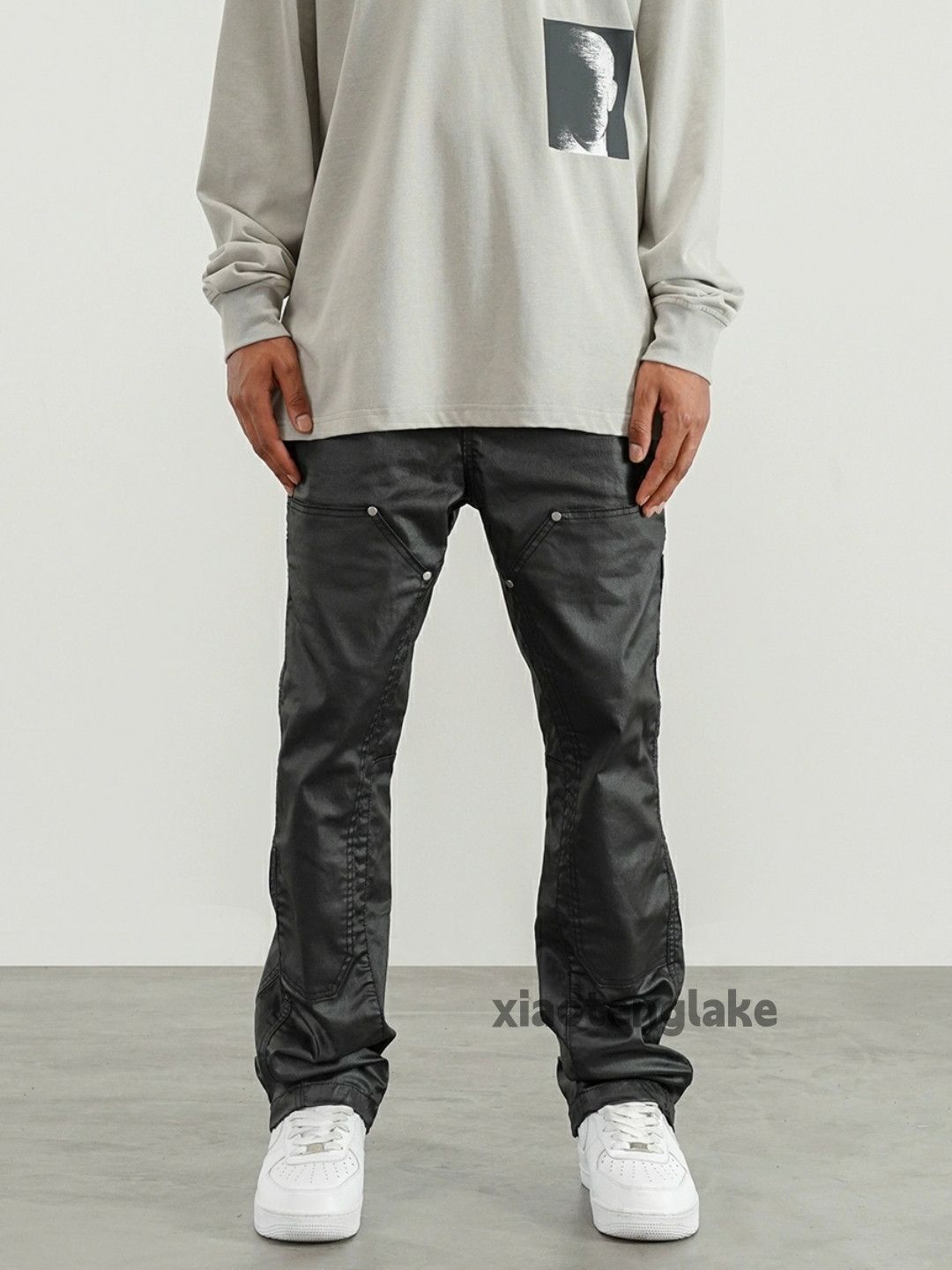 Designer × Japanese Brand × Vintage wax utility outdoor workwear carpenter flared pants Size US 34 / EU 50 - 3 Thumbnail