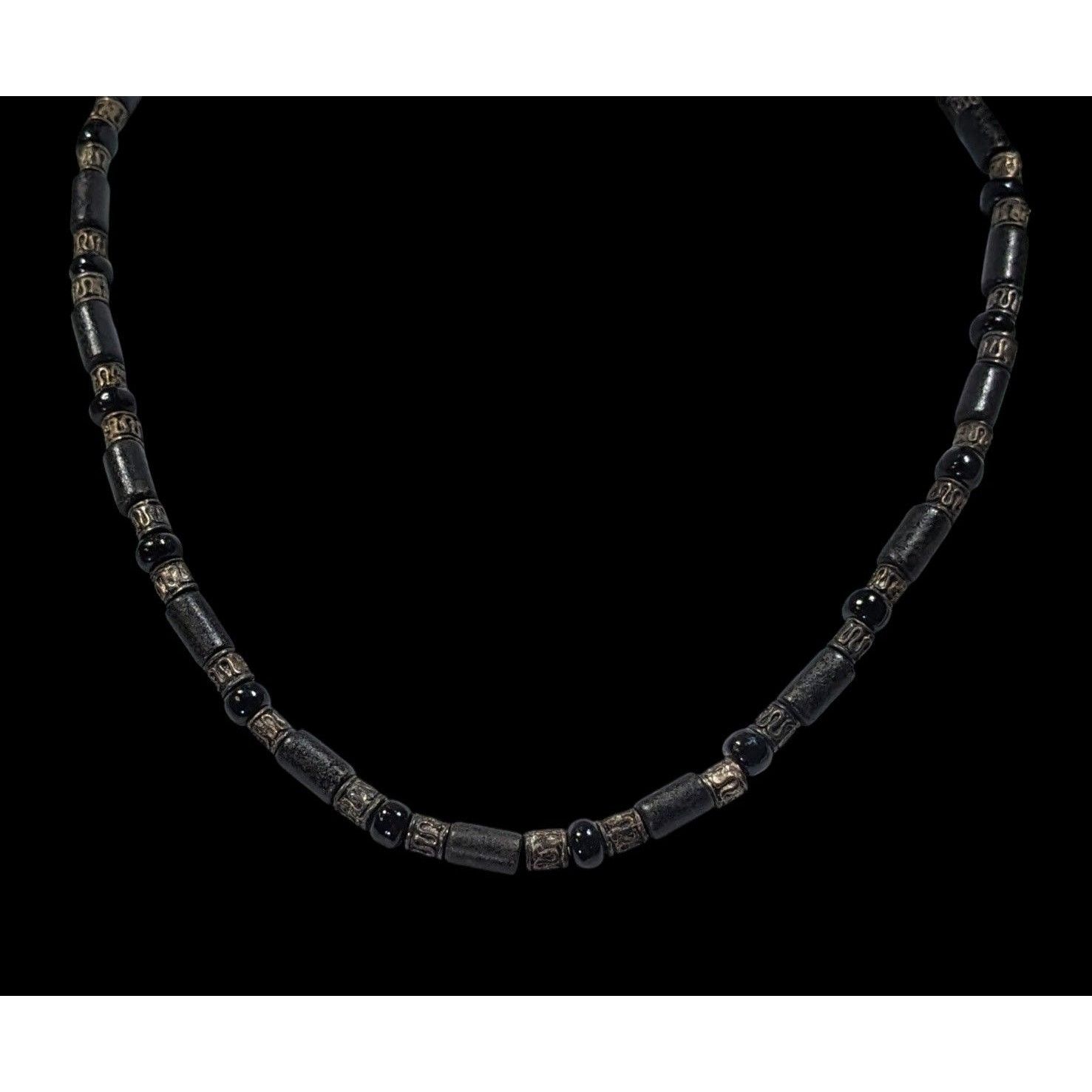 Other Vintage 90s Black And Silver Tone Beaded Necklace Size ONE SIZE - 5 Thumbnail