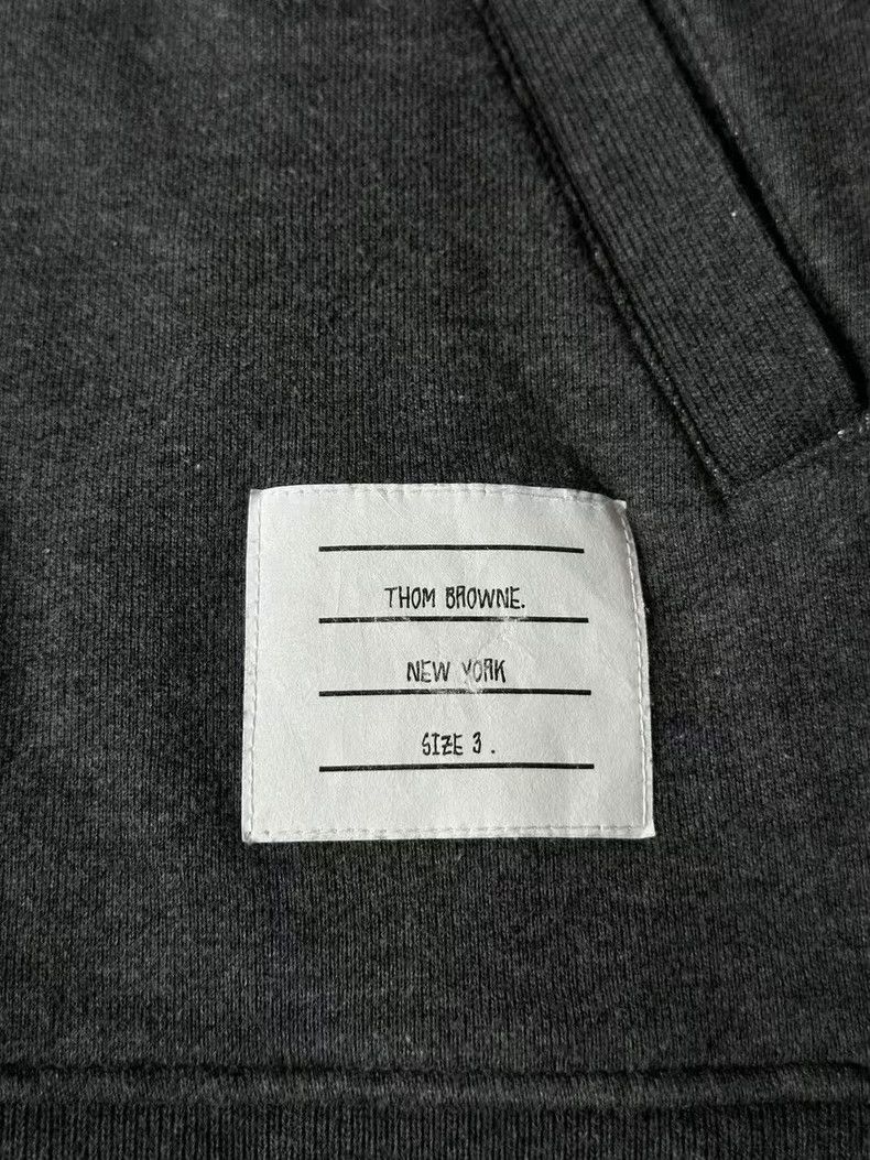 Thom Browne Thom Browne Dark grey knit coat Size US L / EU 52-54 / 3 - 2 Thumbnail