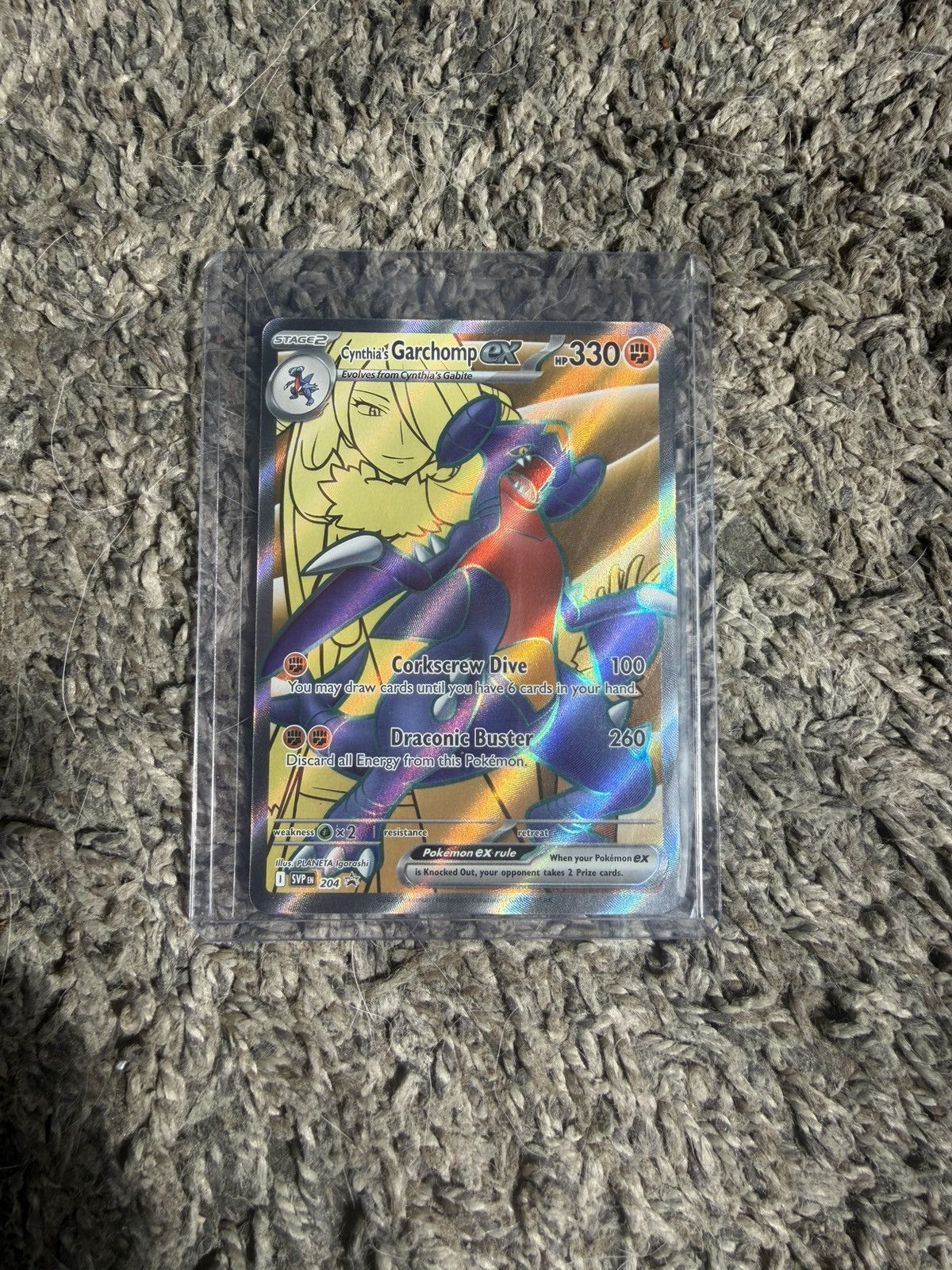 Pokemon 2025 Pokémon Cynthia’s Garchomp EX Card Size ONE SIZE - 1 Thumbnail
