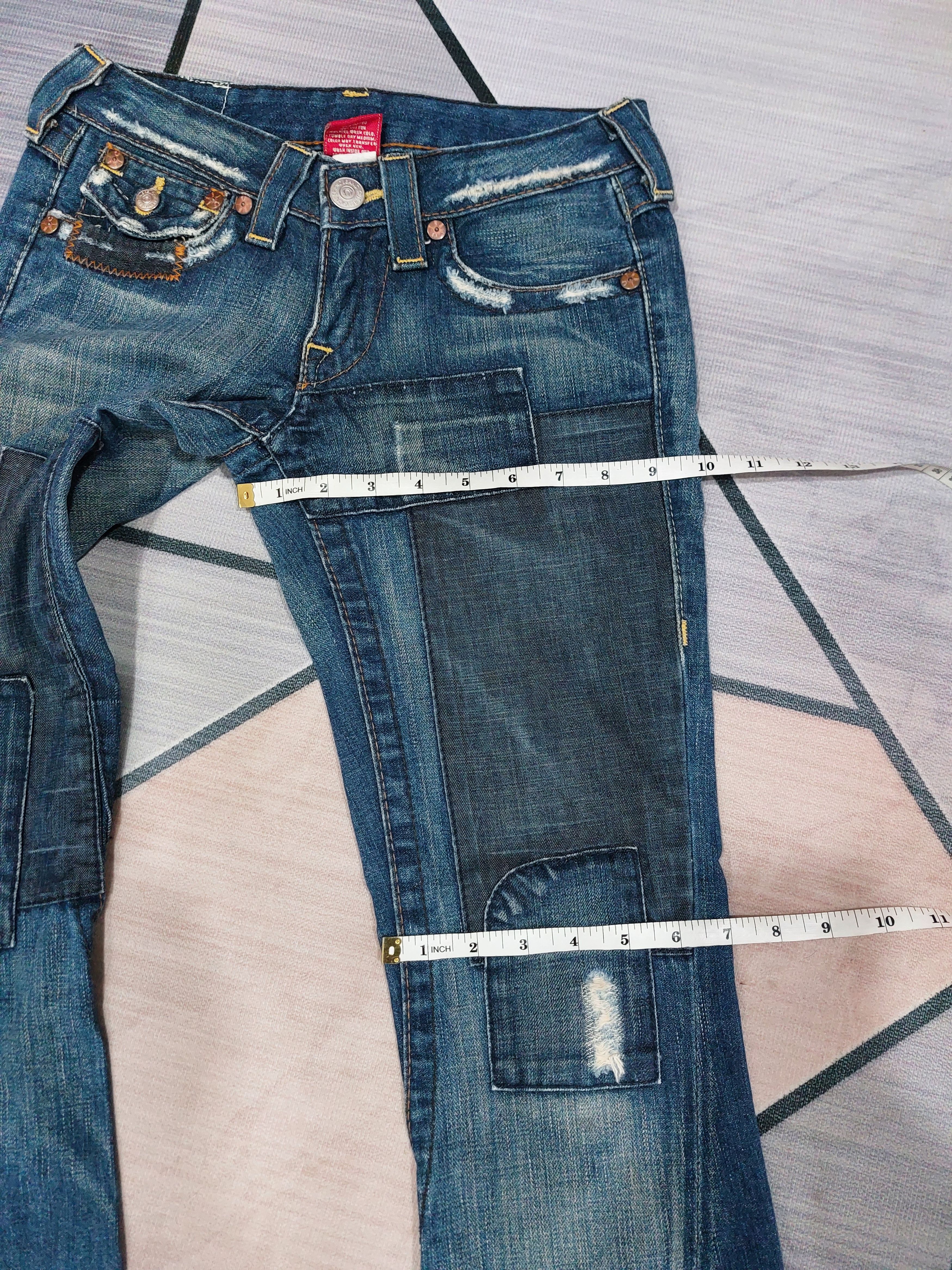 True Religion × Vintage TRUE RELIGION JOEY PATCHWORK JEANS Size 27" / US 4 / IT 40 - 15 Thumbnail