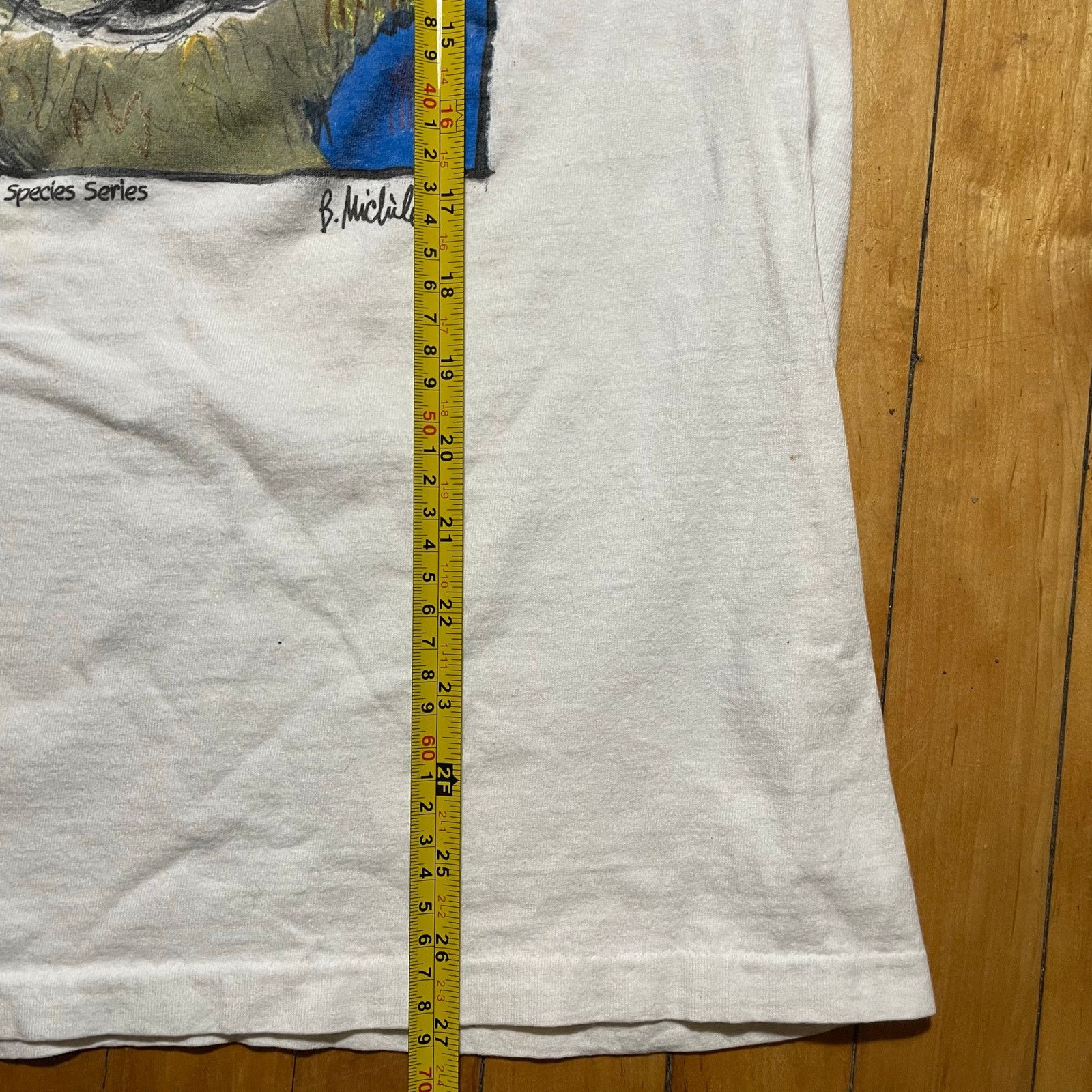 Vintage Don't Say Goodbye Wolf Nature Art Tee Size L Size US L / EU 52-54 / 3 - 6 Thumbnail