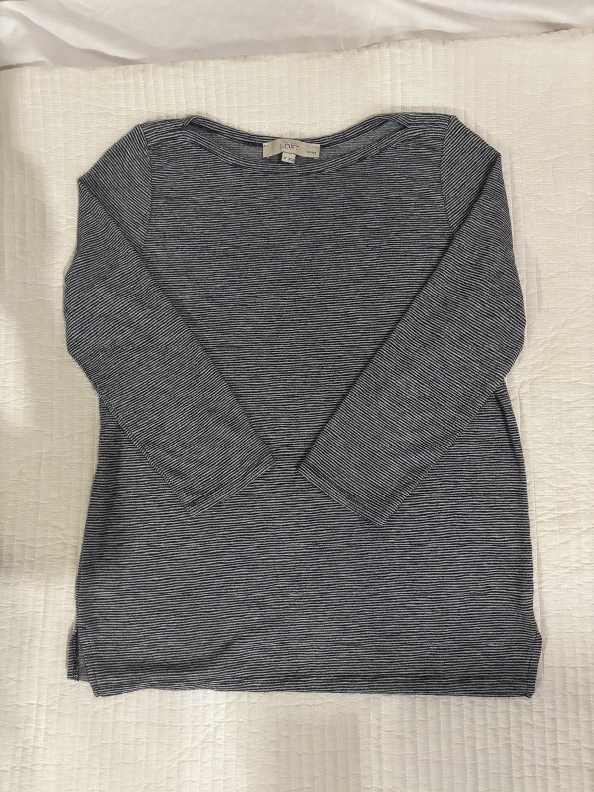 Loft Black & white 3/4 sleeves Top.wt693 Size S / US 4 / IT 40 - 10 Thumbnail