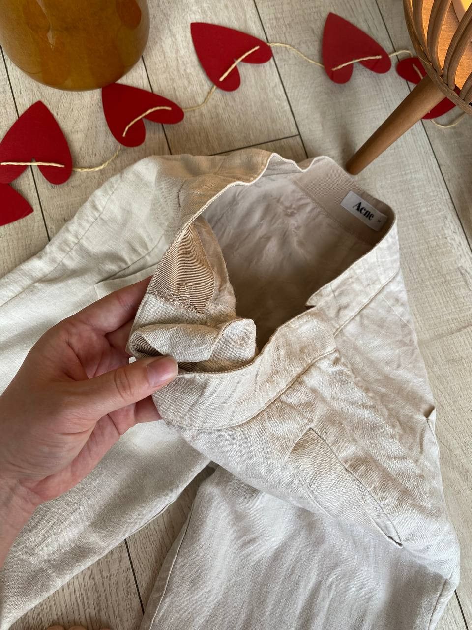 Acne Studios × Japanese Brand Acne Studios Linen Pants Size 34" / US 12 / IT 48 - 6 Thumbnail