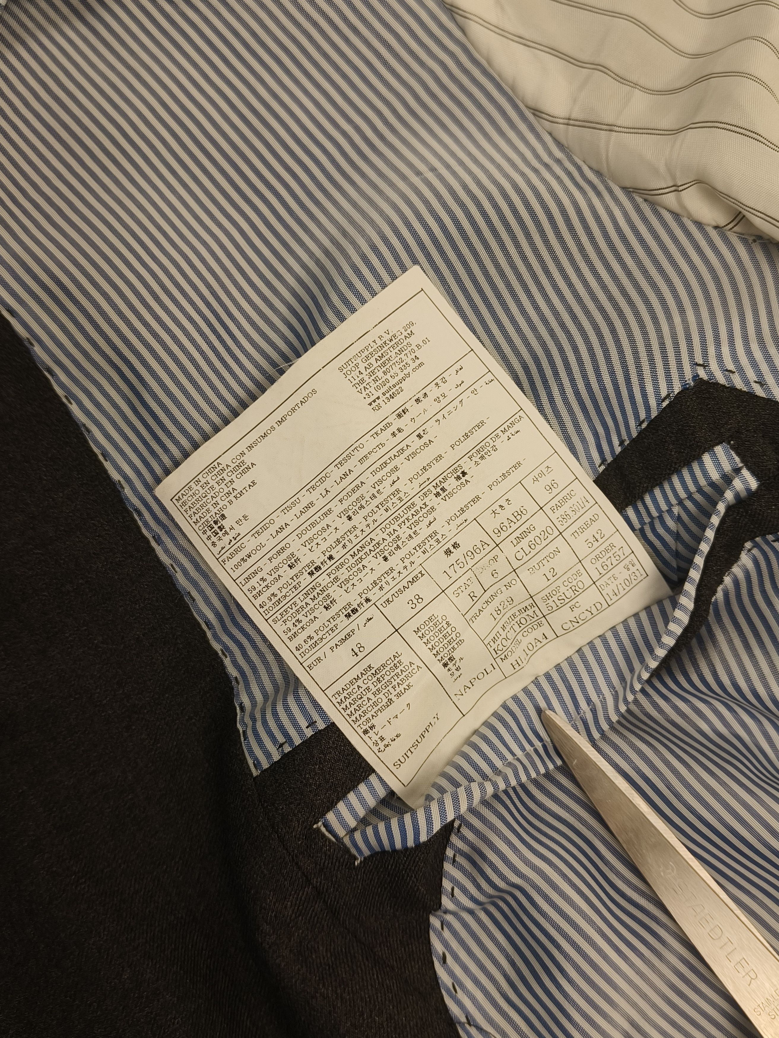 Suitsupply Suitsupply Blue Line Super 110 Perennial Blazer Suit Size 38R - 4 Thumbnail