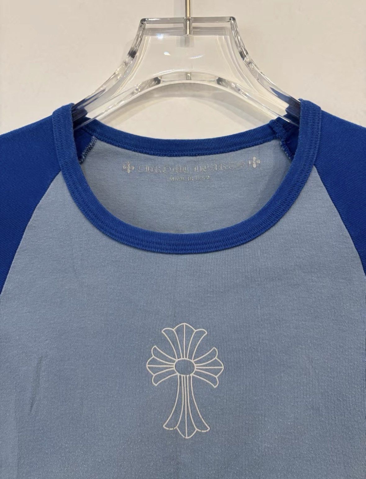 Chrome Hearts Chrome Hearts Chrome Hearts Blue Short Sleeve T-Shirt-2507 Size US M / EU 48-50 / 2 - 2 Thumbnail