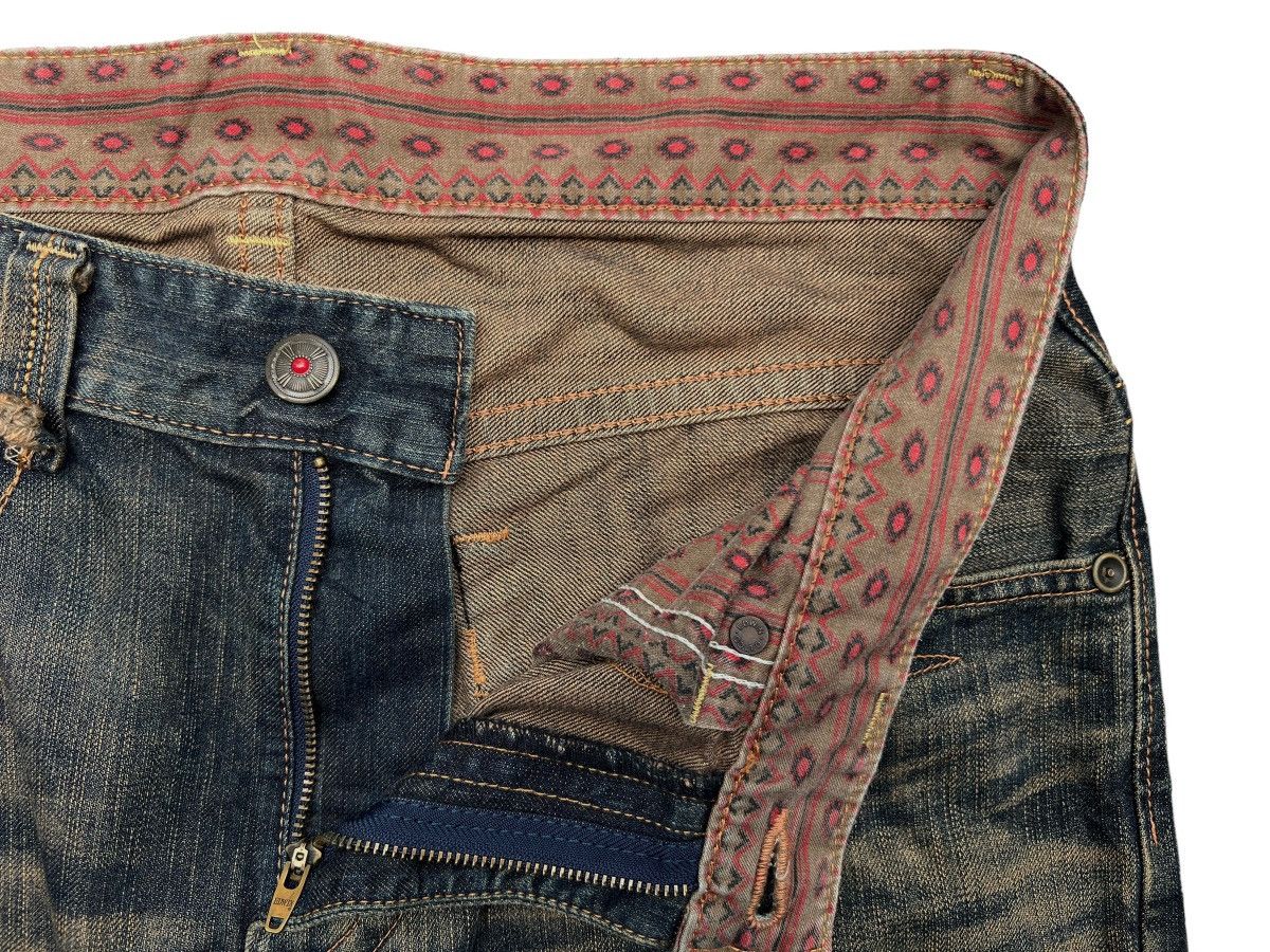 Edwin Vintage Edwin Rusty Mudwash Distressed Denim Jeans 37x30.5 Size US 37 - 11 Thumbnail