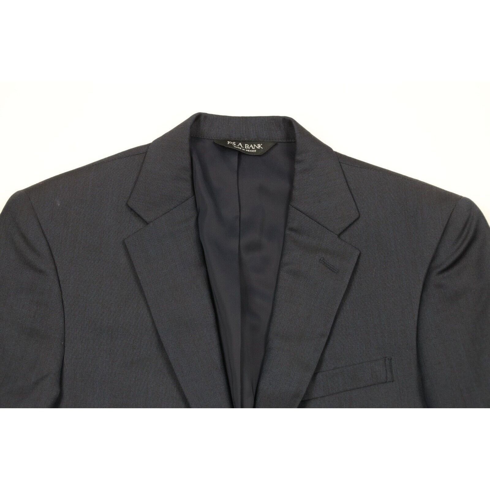 Jos. A. Bank Jos A Bank Tailored Fit Wool 2 Piece Suit Jacket Pants Size 38L - 3 Thumbnail