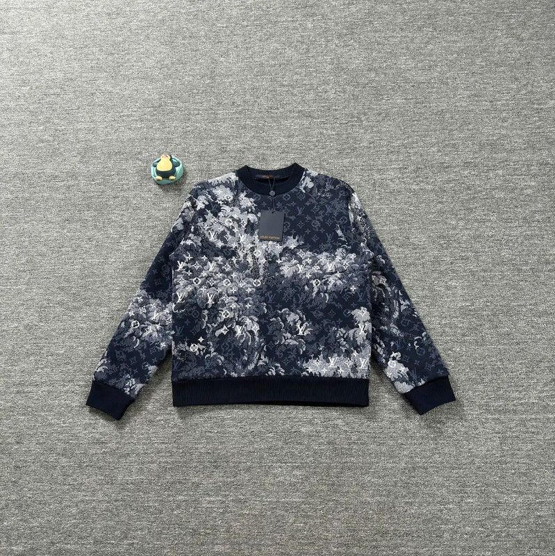 Louis Vuitton Louis Vuitton Men's Blue Cotton Sweatshirt 0089 Size US XS / EU 42 / 0 - 1 Thumbnail