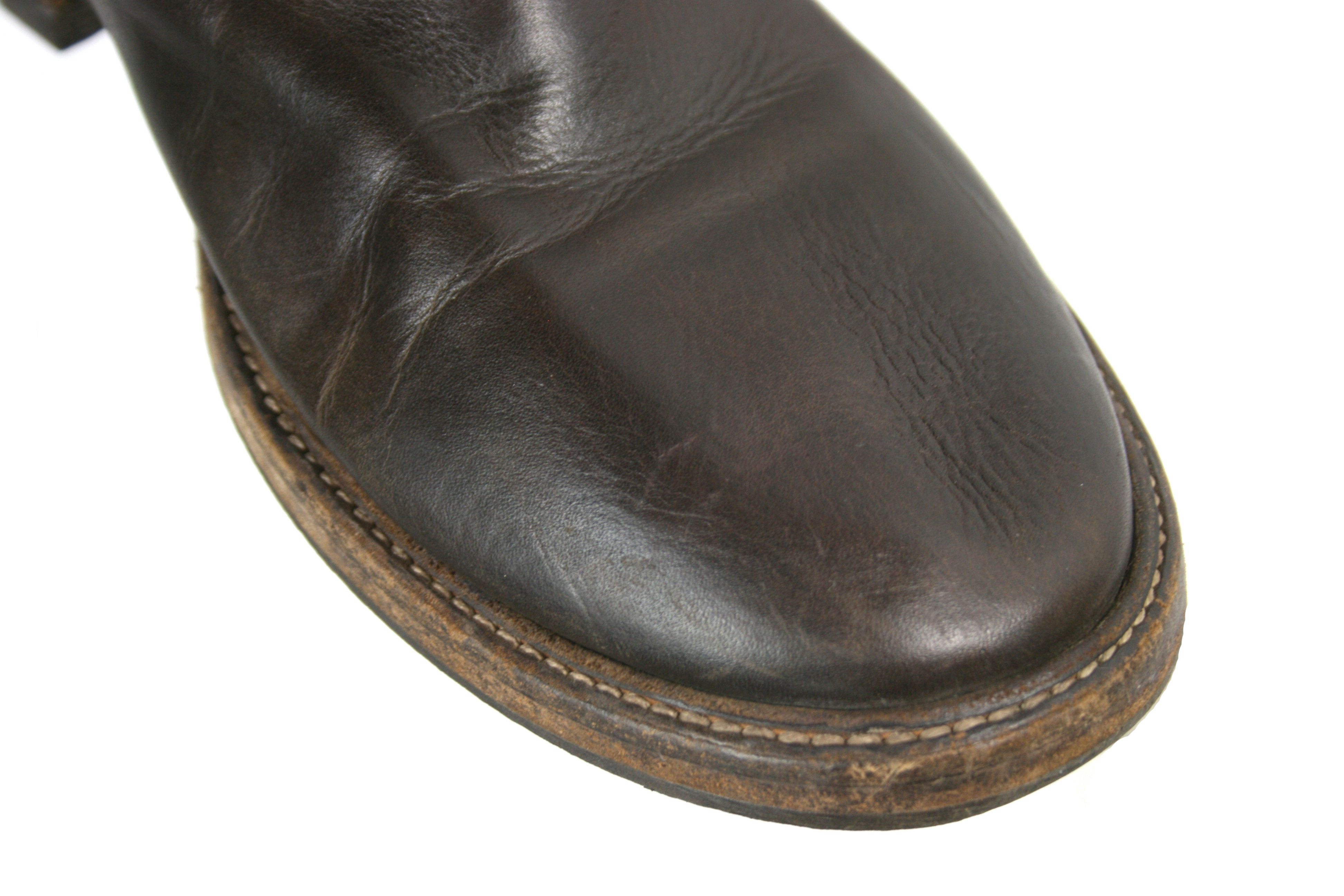 Shoto Avant Garde Engineered Biker Leather Mid Boots Size US 12 / EU 45 - 6 Thumbnail