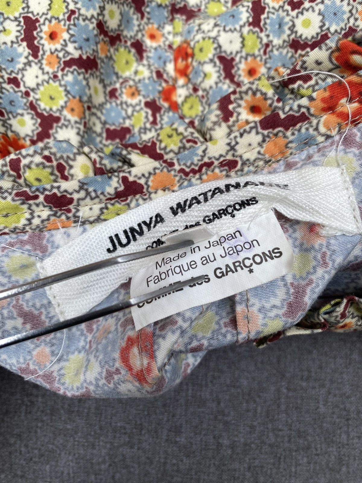 Junya Watanabe S/S 2001 -Junya Watanabe - CDG- AOP Floral Print Blouse Size S / US 4 / IT 40 - 11 Thumbnail