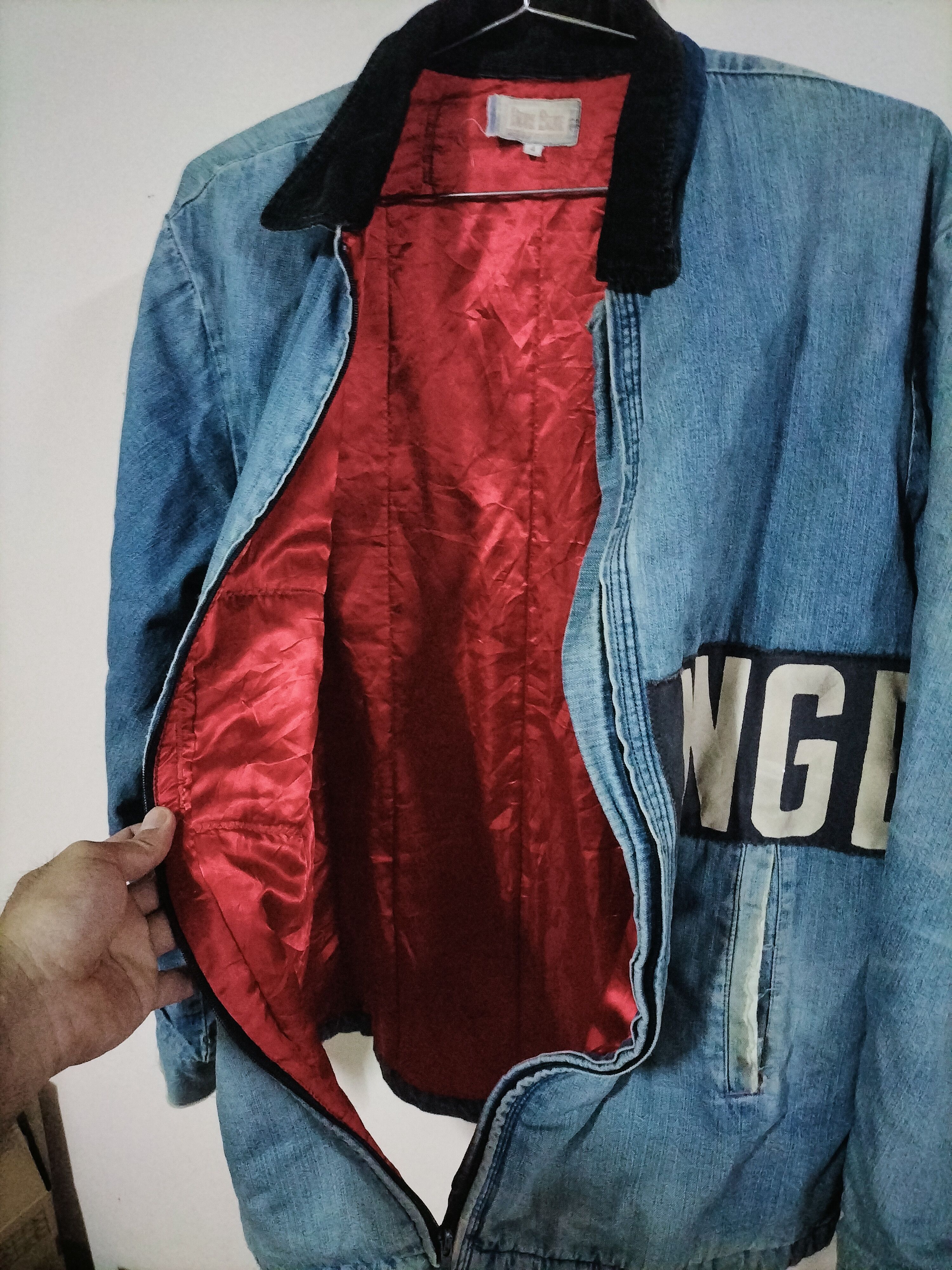 Blue Blue Japan Distressed Blue Blue Japan Los Angeles Denim Bomber Workwear Size US XL / EU 56 / 4 - 7 Thumbnail