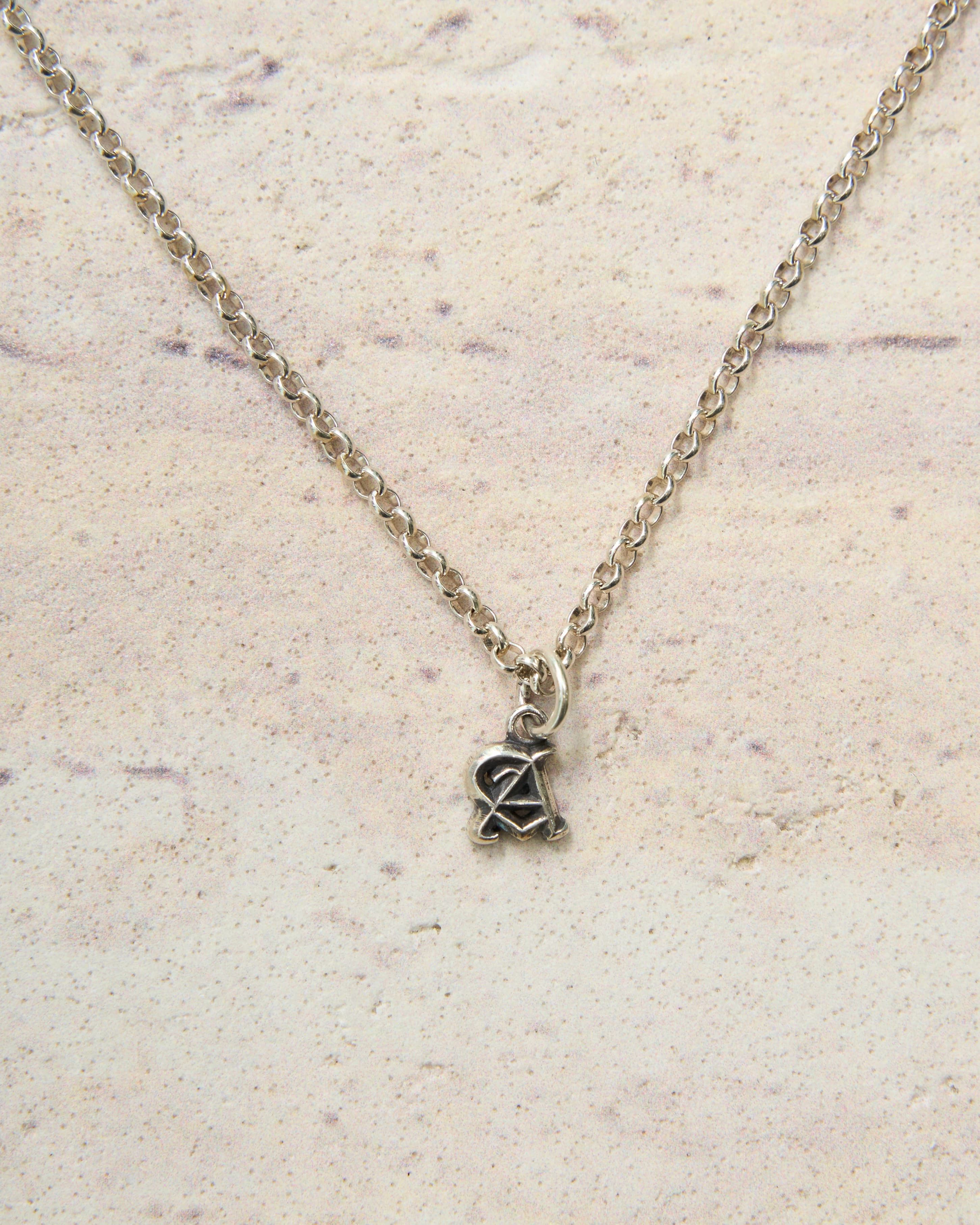 Chrome Hearts Chrome Hearts Mini Alphabet Letter A Charm silver Size ONE SIZE - 3 Thumbnail