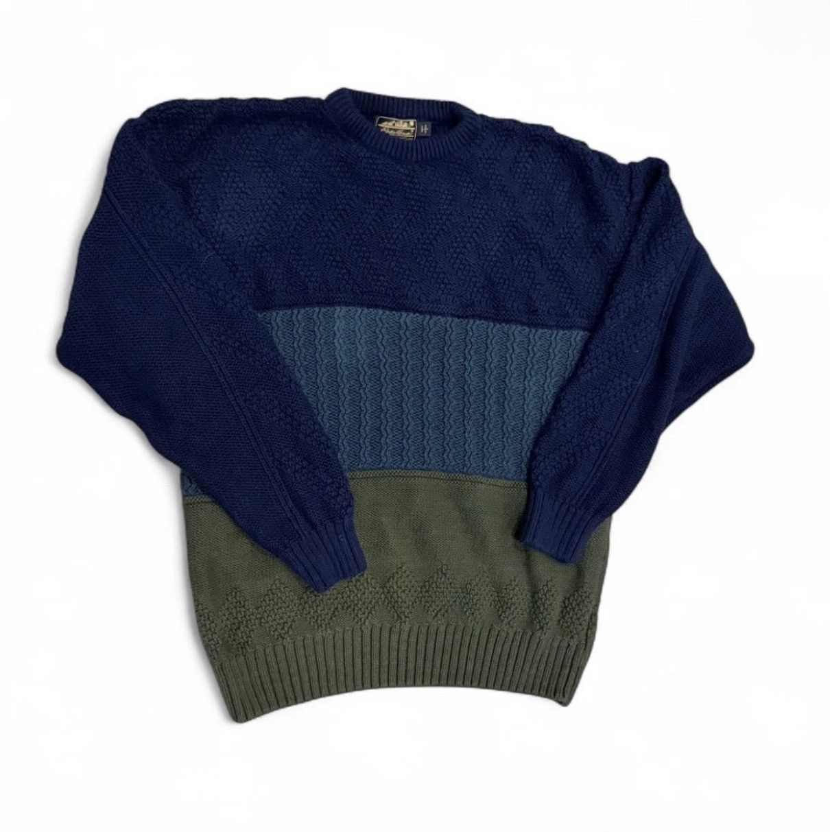 Eddie Bauer Eddie Bauer VTG 80s/90s Sweater Chunky Knit Cotton Size US L / EU 52-54 / 3 - 1 Thumbnail