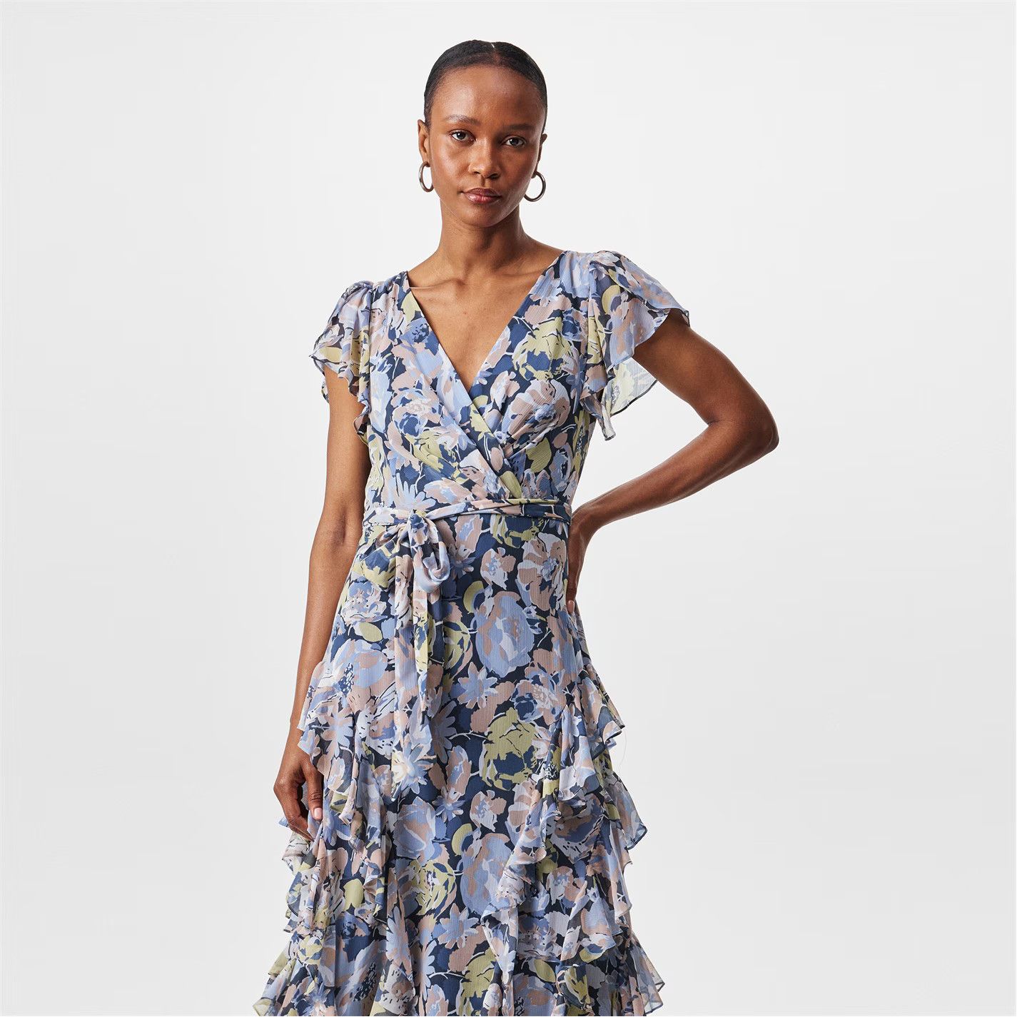 Lauren Ralph Lauren o1g2r1mq0825 Kimbinell Gown in Multicolor Size XS / US 0-2 / IT 36-38 - 3 Thumbnail