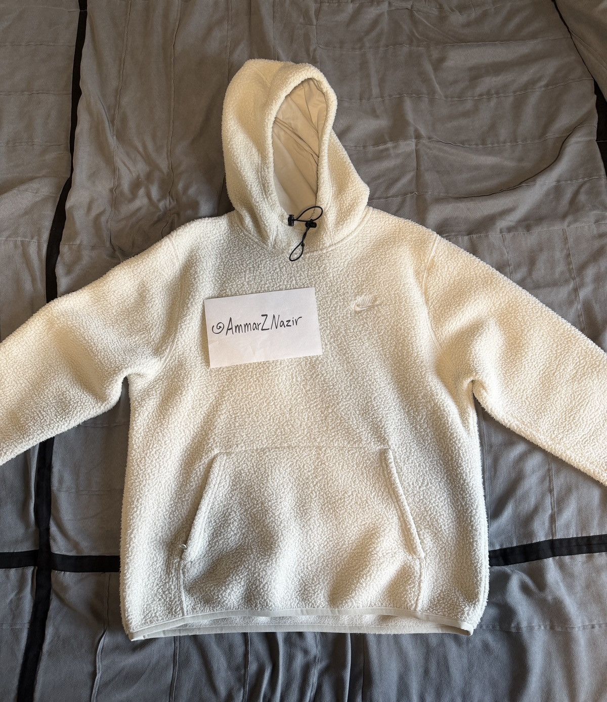 Nike Nike Polar Bear Fleece White Hoodie Size US L / EU 52-54 / 3 - 1 Thumbnail