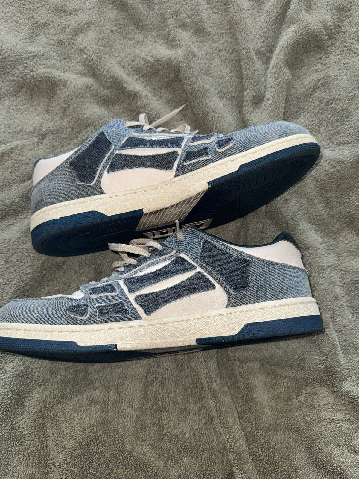 Amiri Low Top Denim Sneakers