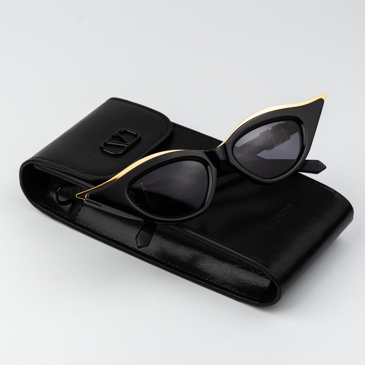 Valentino Valentino Sunglasses Black Grey V-GOLDCUT - II VLS-114A 49 Size ONE SIZE - 10 Thumbnail