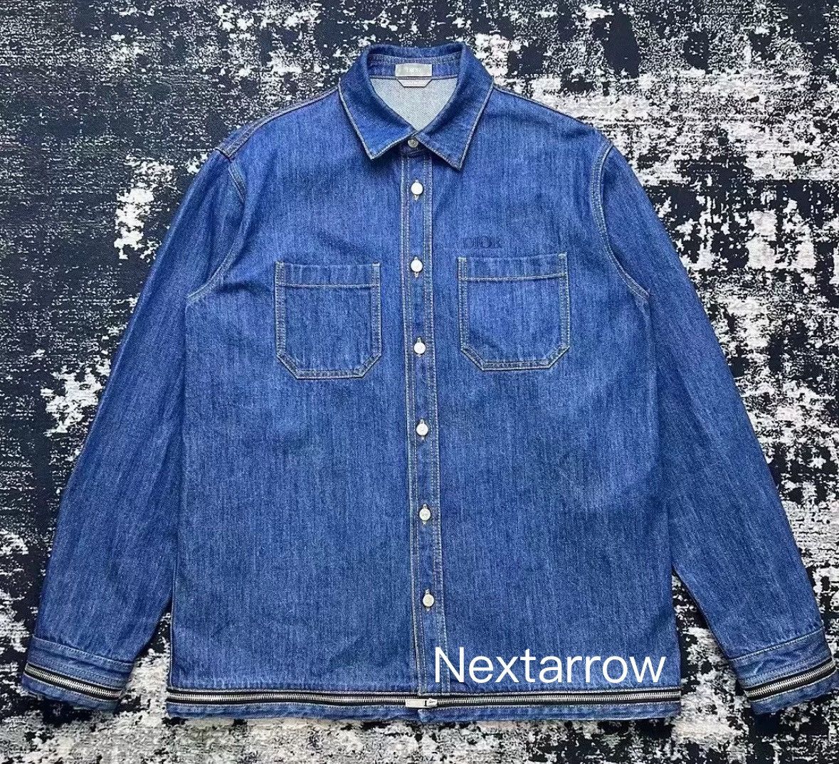 Dior Dior Removable Zipper Embroidered Logo Denim Jacket Size US M / EU 48-50 / 2 - 1 Thumbnail