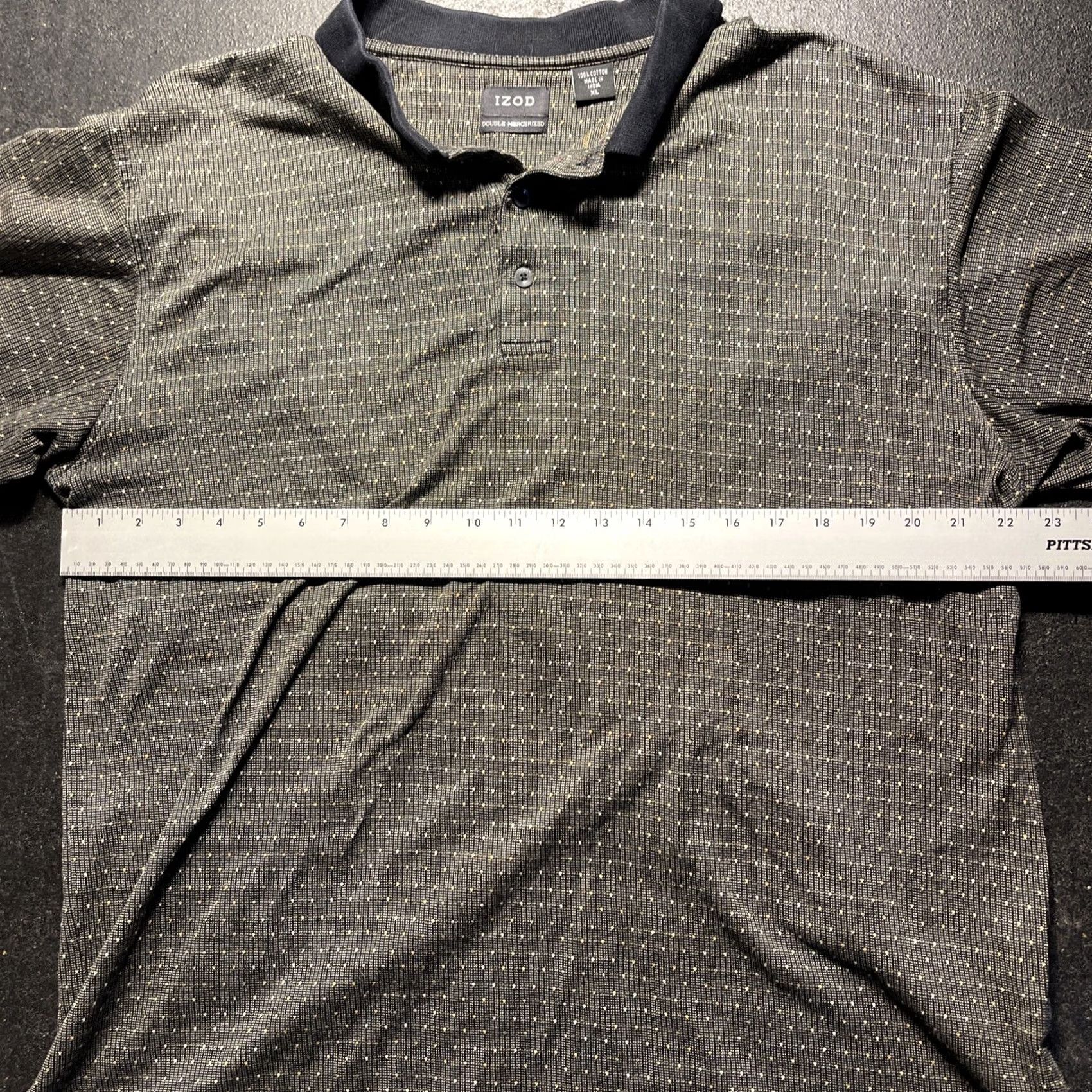 Izod IZOD Polo Short Sleeve Multicolor Ringer Golf Polo Mens XL Regular Cotton 100% Breathable Tropical Pattern Golf Casual Summer Shirt Size US XL / EU 56 / 4 - 6 Thumbnail