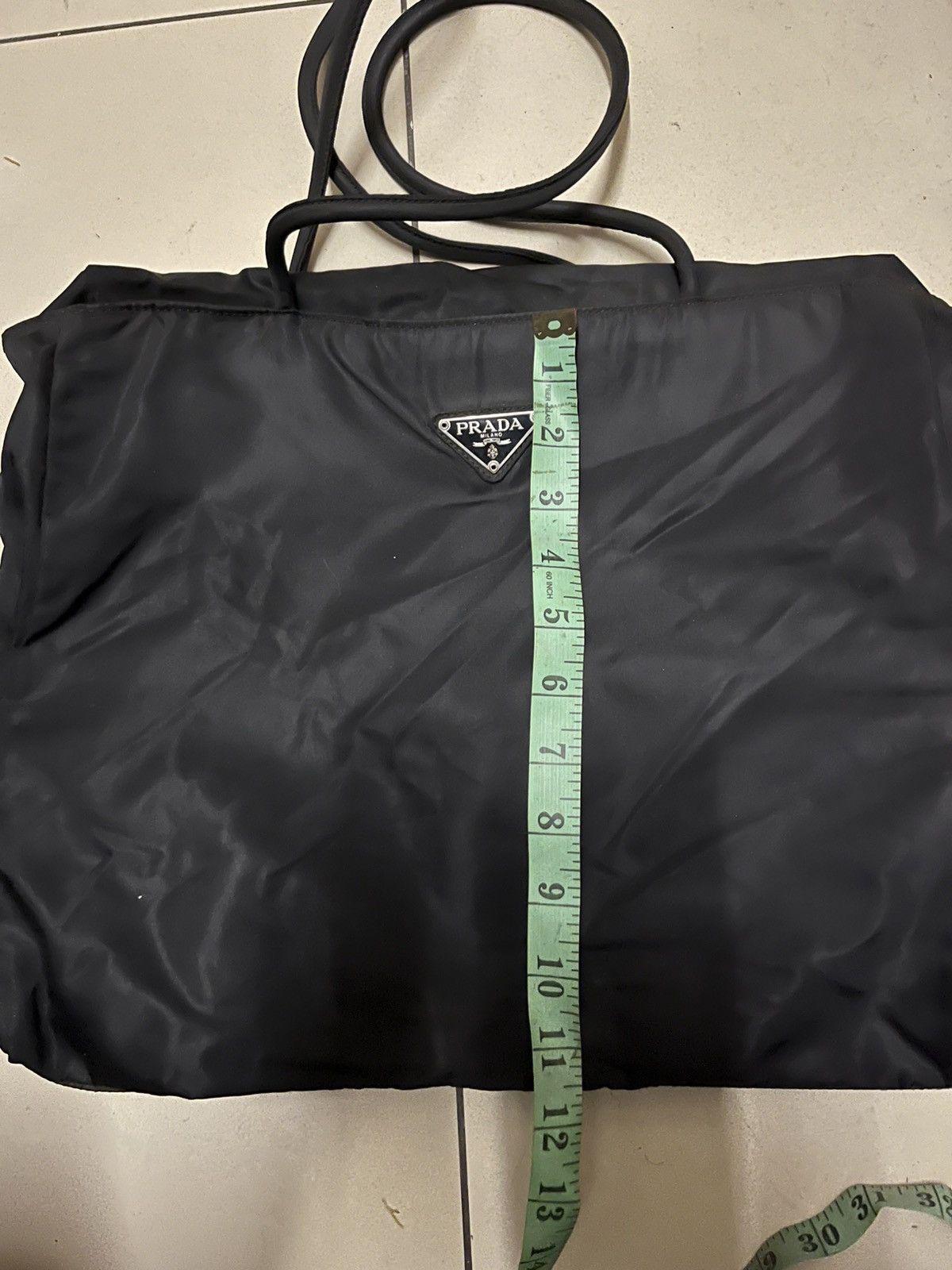 Prada Prada Vintage Nero Tessuto Zipped City Tote B4680 #29 Size ONE SIZE - 12 Thumbnail