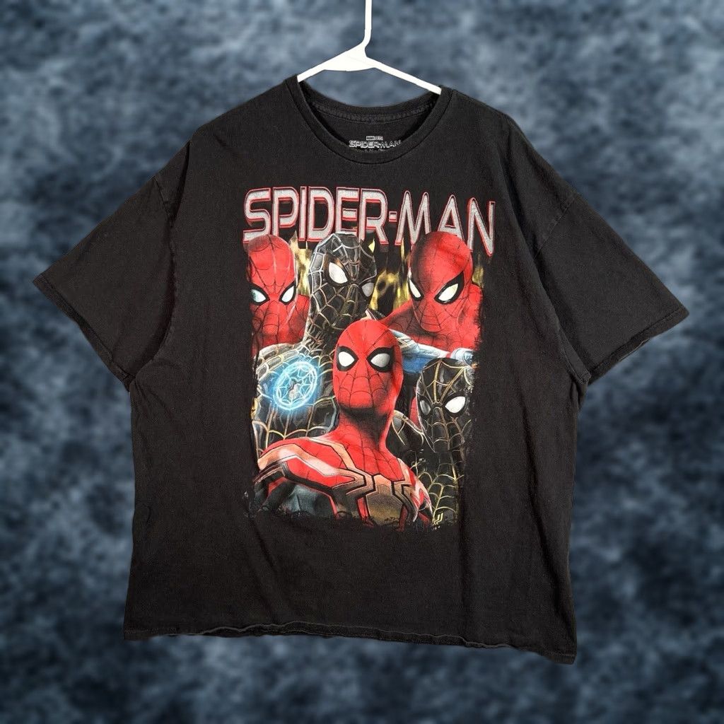 Vintage Marvel Studios Comics Superman No Way Home T Shirt Adult 2XL XXL Black Mens Size US XXL / EU 58 / 5 - 1 Thumbnail