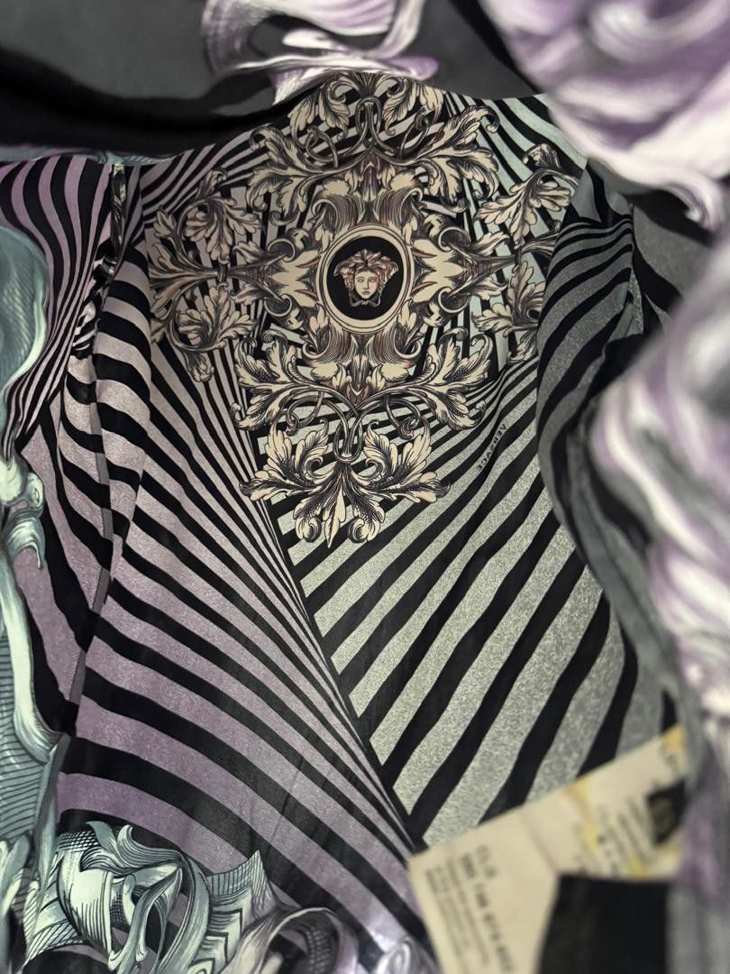 Versace Rare! Versace Baroque Printed Silk Regular Shirt Size US XL / EU 56 / 4 - 11 Thumbnail