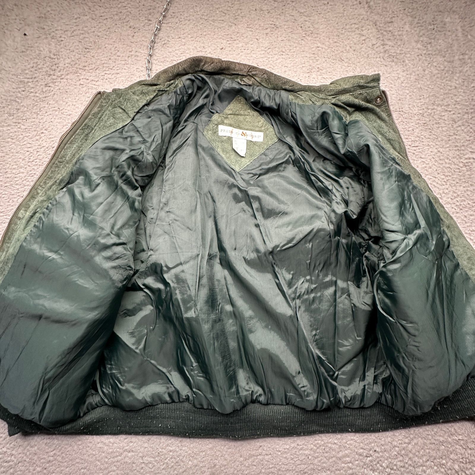 Other Vintage Preswick Moore Green Suede Bomber Jacket Large Size US L / EU 52-54 / 3 - 8 Thumbnail
