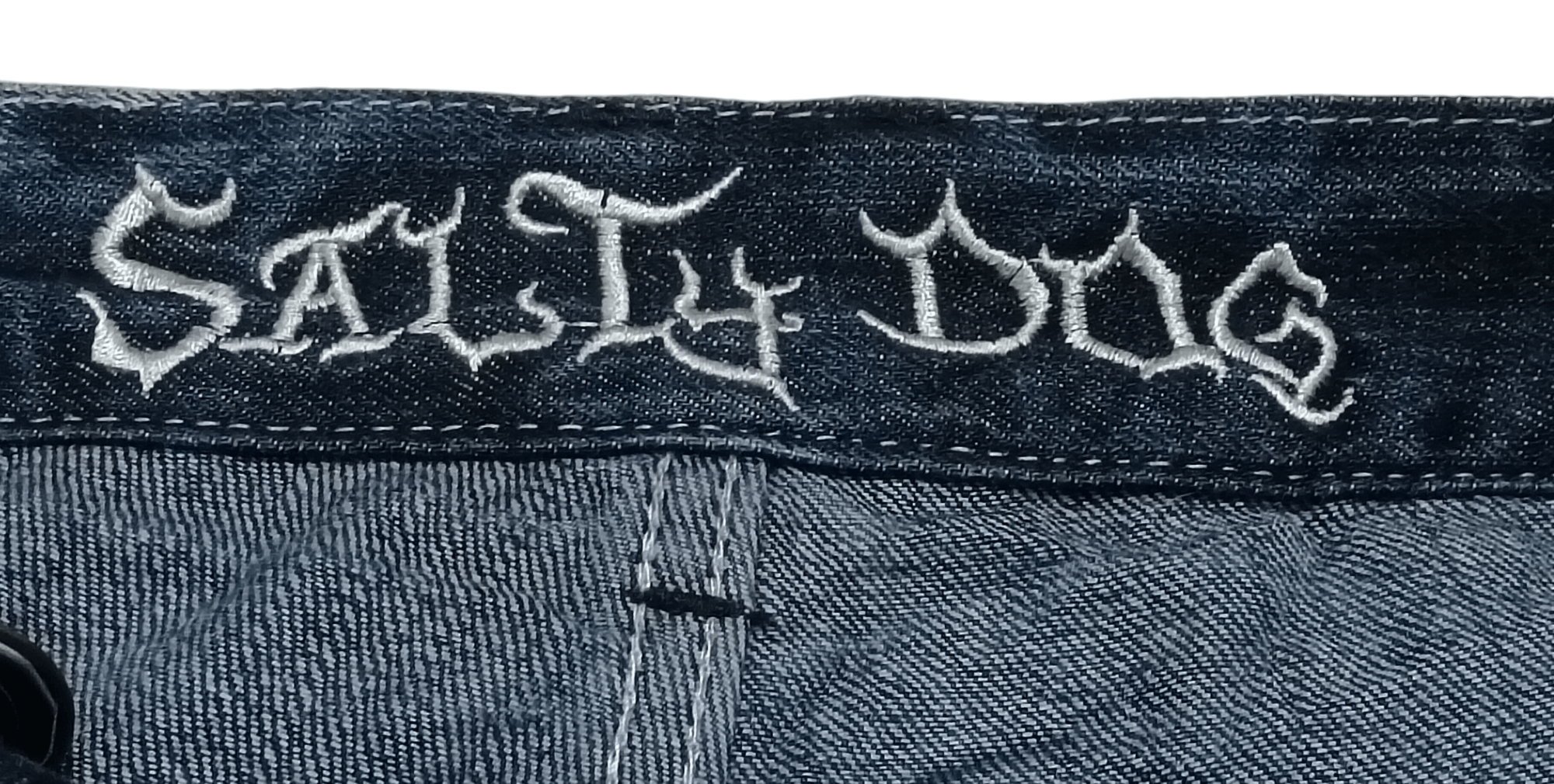 If Six Was Nine SALTY DOG DOUBLE WAIST SEASONED WHISKERS JEANS Size US 32 / EU 48 - 2 Thumbnail