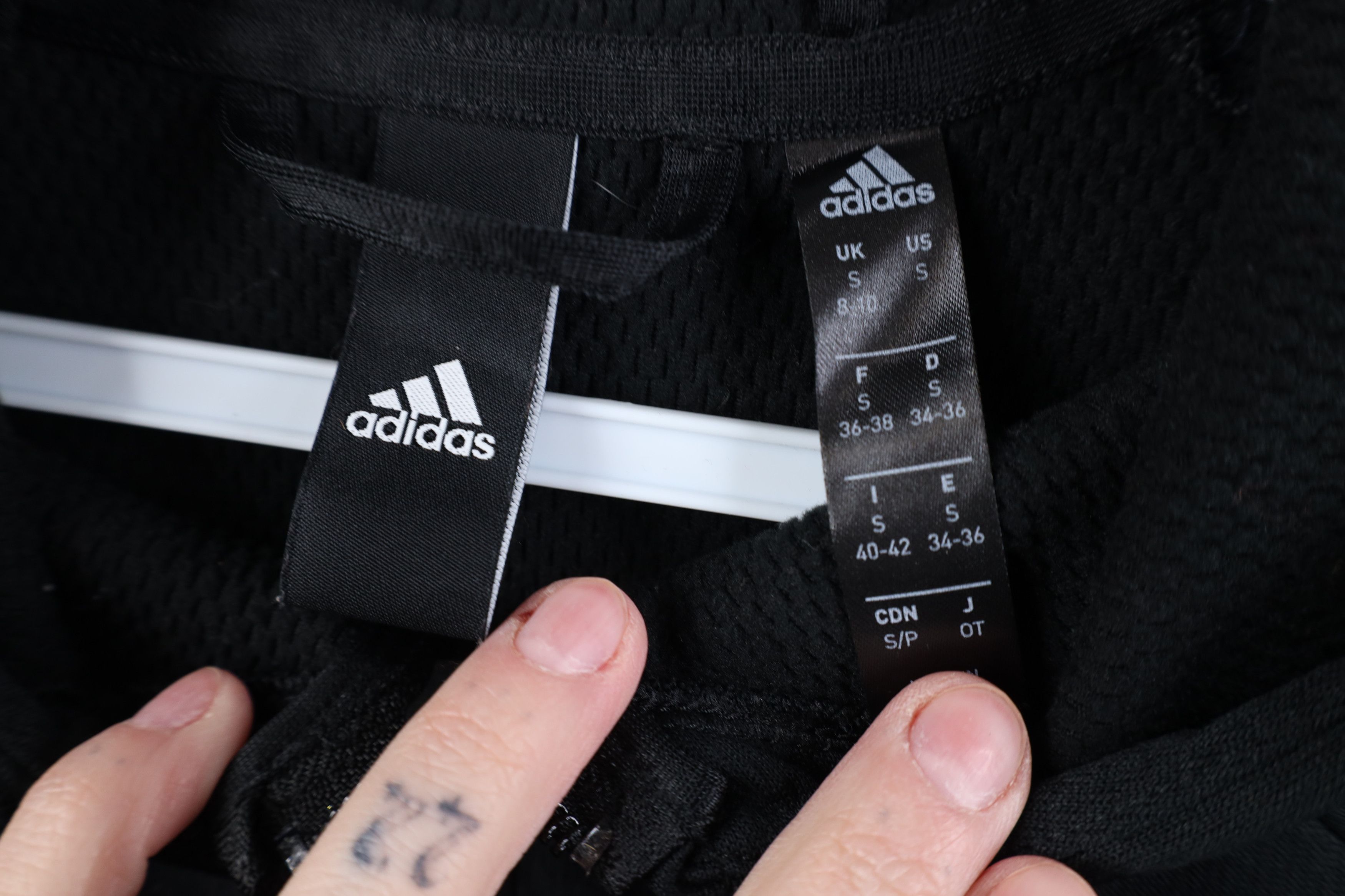 Adidas Adidas Color Block Thermal Knit Full Zip Hoodie Sweatshirt Size US S / EU 44-46 / 1 - 8 Thumbnail