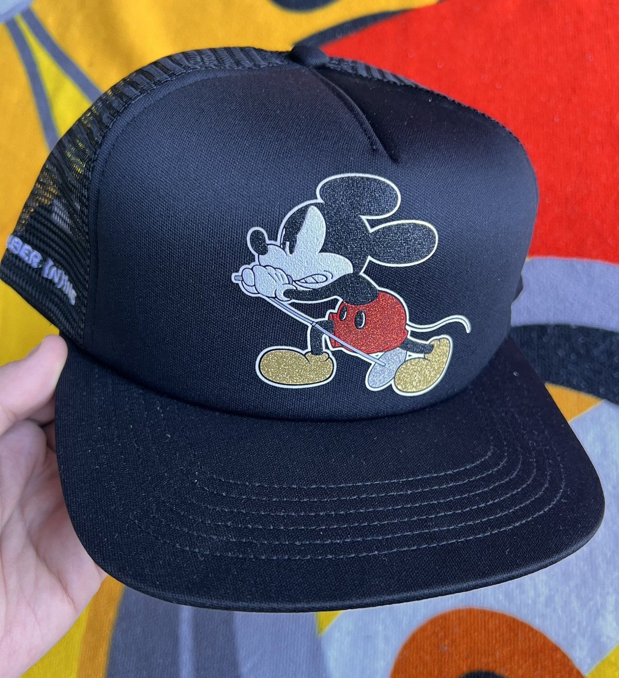 Supreme Supreme Number (N)ine Mickey Mouse Mesh 5-Panel Hat Black Size ONE SIZE - 7 Thumbnail