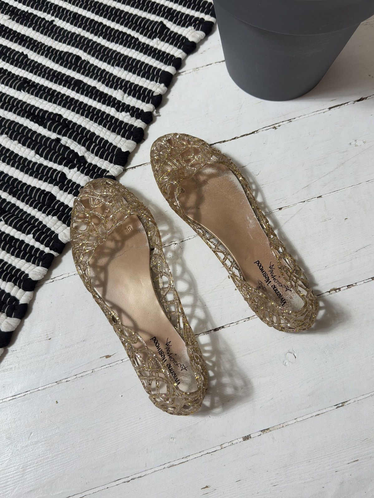 Vivienne Westwood VINTAGE VIVIENNE WESTWOOD MESH 2000s BALLETS MULES Size US 8 / IT 38 - 1 Thumbnail