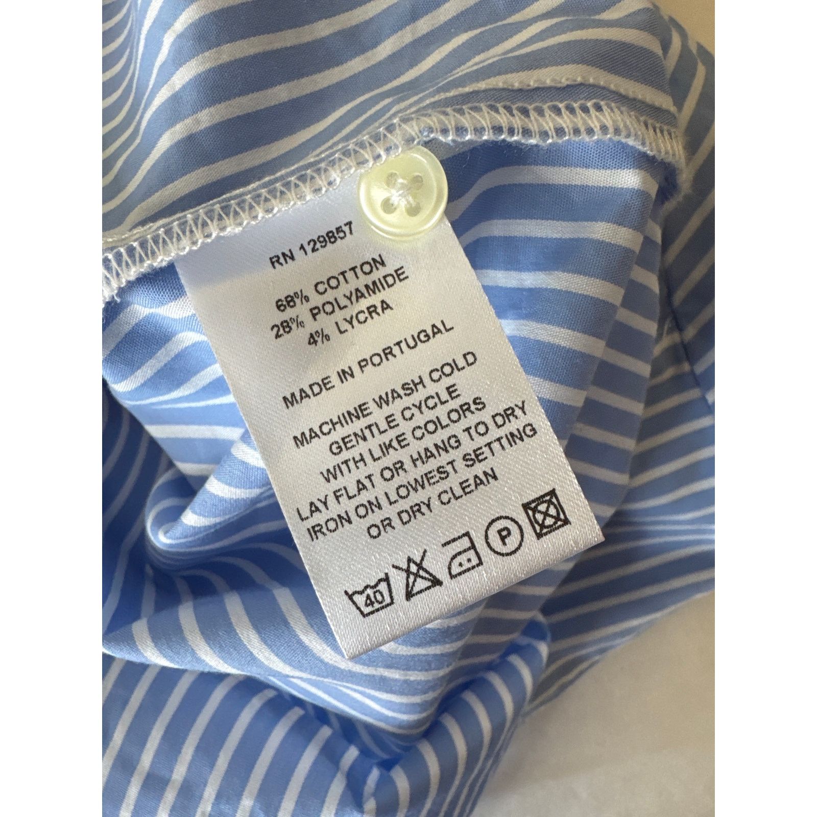Other TUCKERNUCK The Shirt by Rochelle Behrens Blue White Blouse M Size M / US 6-8 / IT 42-44 - 8 Thumbnail