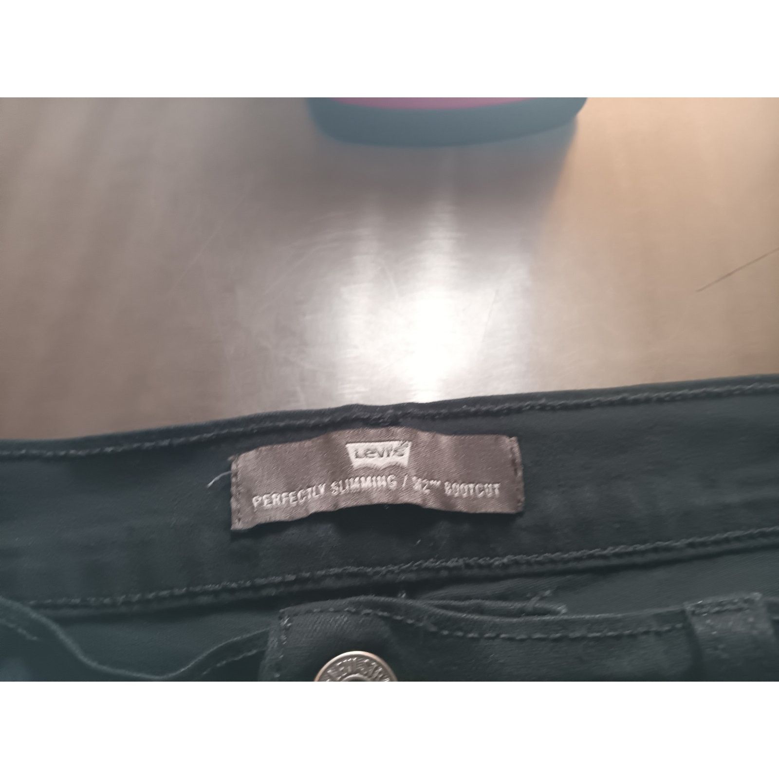 Levi's Levi’s 512 Women’s Black Boot Cut Jeans Size 12 Size 34" / US 12 / IT 48 - 3 Thumbnail