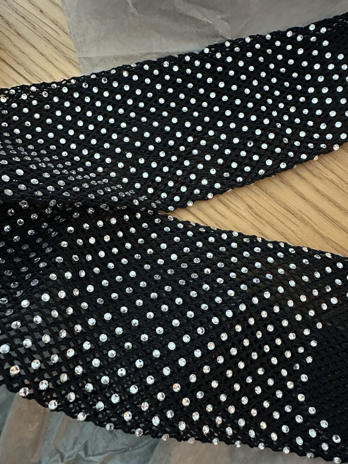 Balenciaga Balenciaga crystal-embellished tights Size ONE SIZE - 4 Thumbnail