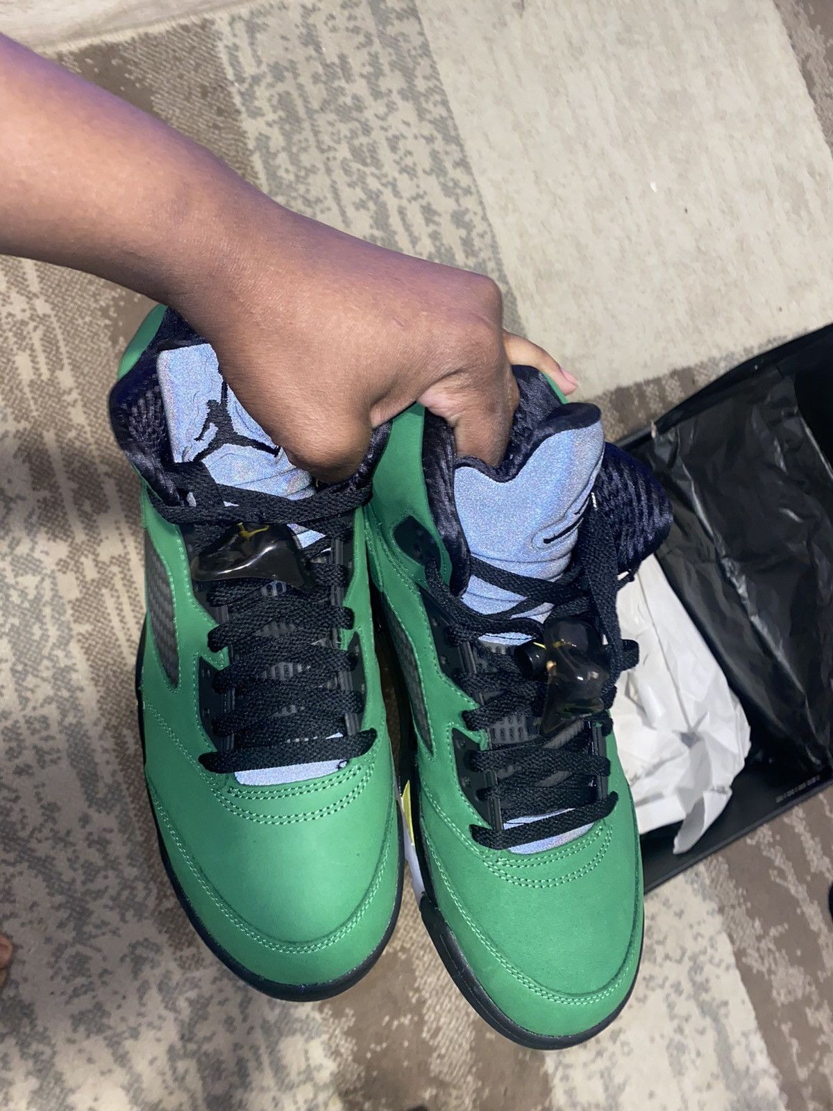 Jordan Brand Jordan 5 Retro SE Oregon ( $📦 on depop) Size US 8 / EU 41 - 3 Thumbnail