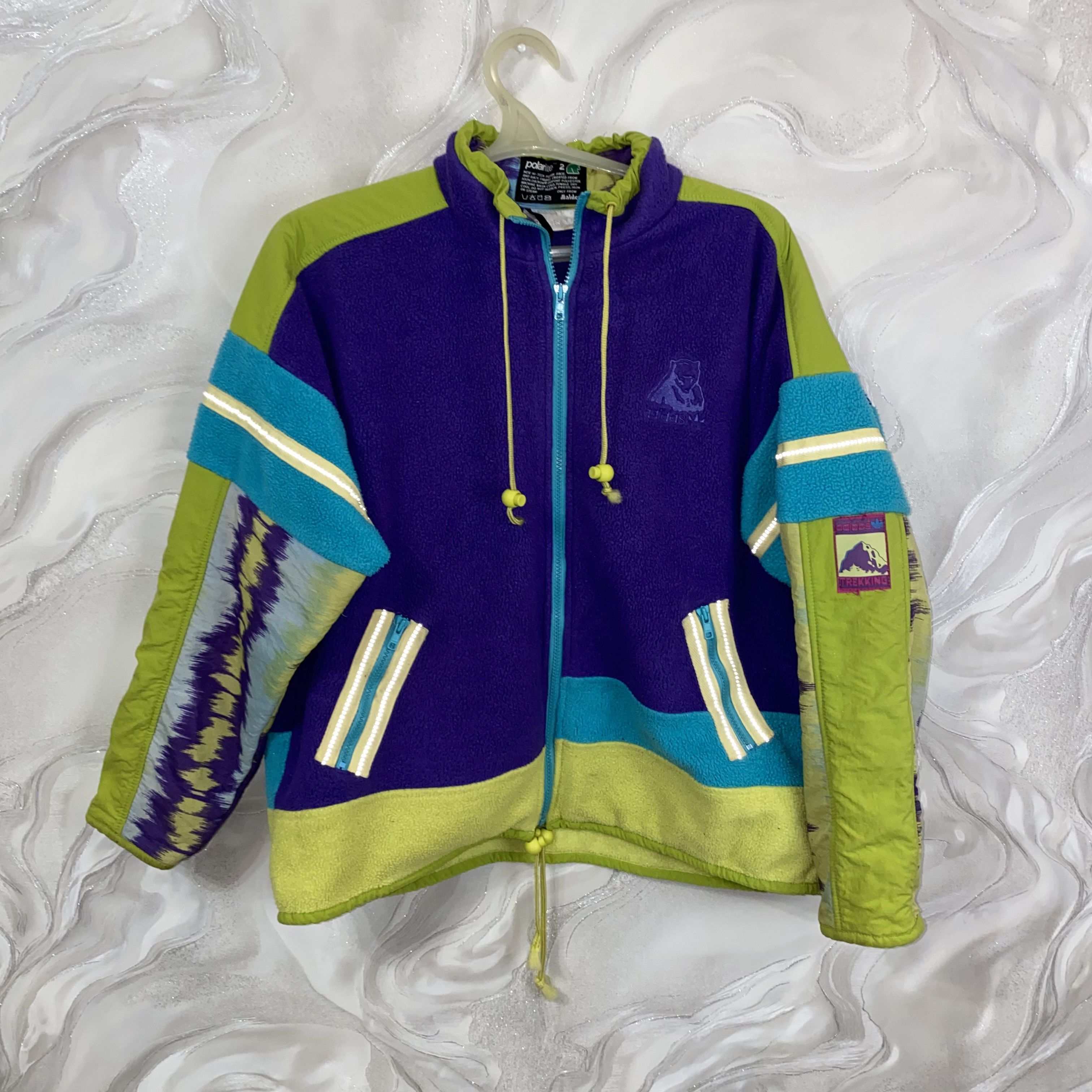Adidas Vintage Adidas Trekking Fleece Zip Pocket Polarlite Medium Size US M / EU 48-50 / 2 - 1 Thumbnail