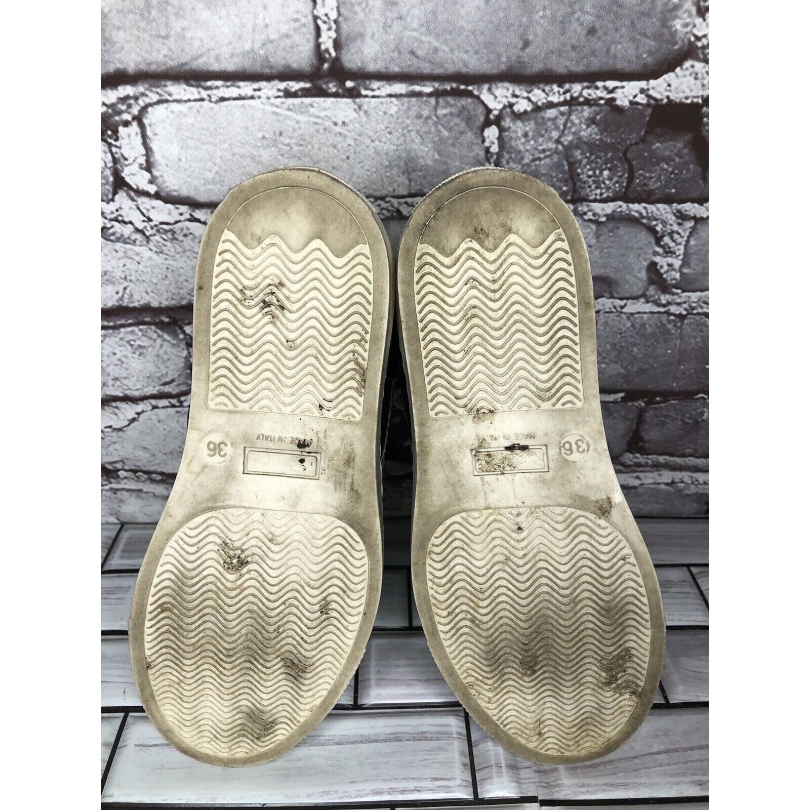 Other Tiurai Logo Black Leather High Top Lace Up Sneakers Shoes Wo Size US 6 / IT 36 - 6 Thumbnail
