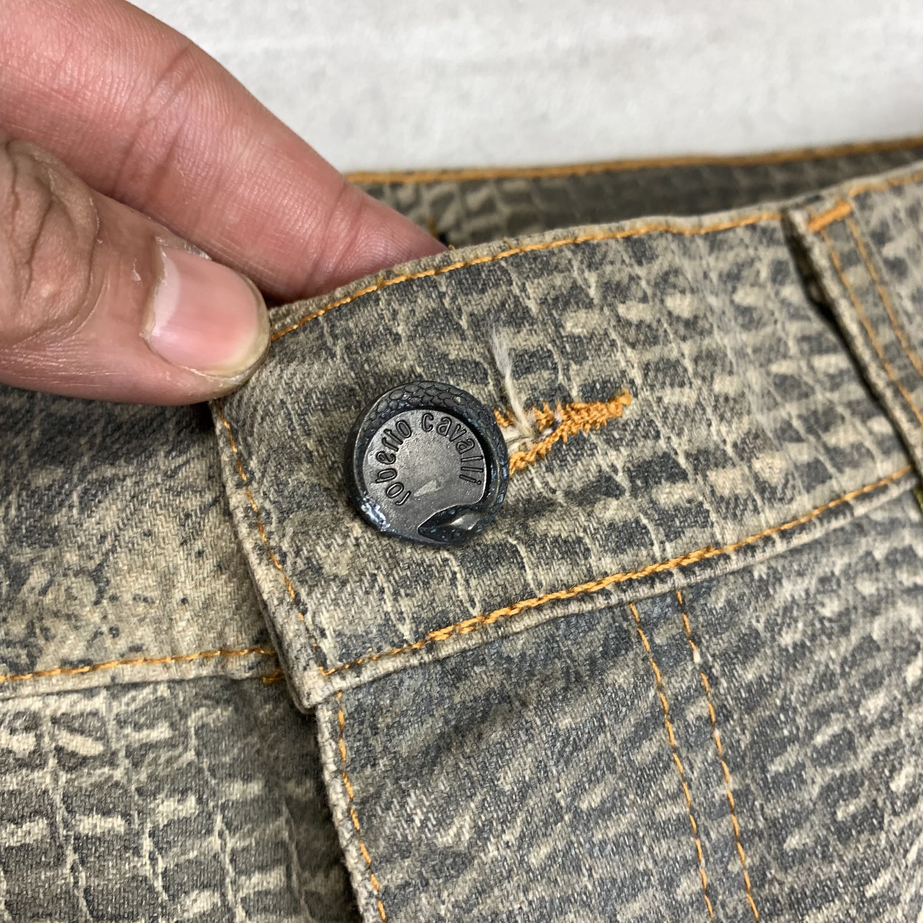 Roberto Cavalli Roberto Cavalli Snakeskin Pants Size US 31 - 6 Thumbnail