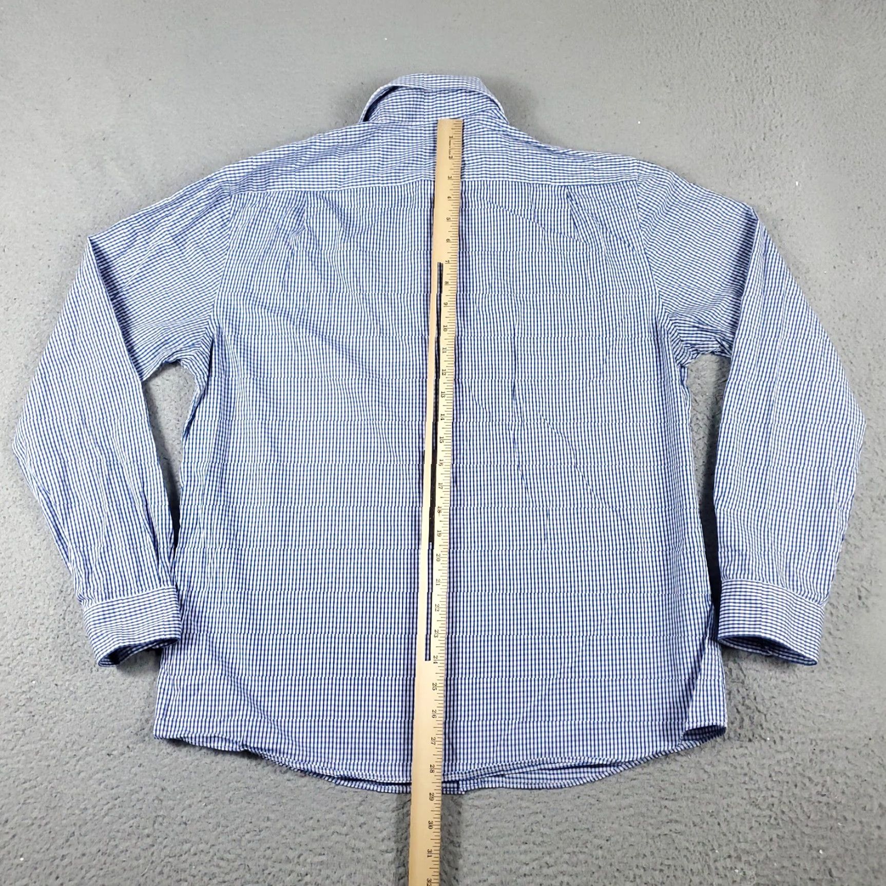 Tommy Hilfiger Tommy Hilfiger Shirt Mens Large Blue Check Casual Button Up Long Sleeve Size US L / EU 52-54 / 3 - 3 Thumbnail