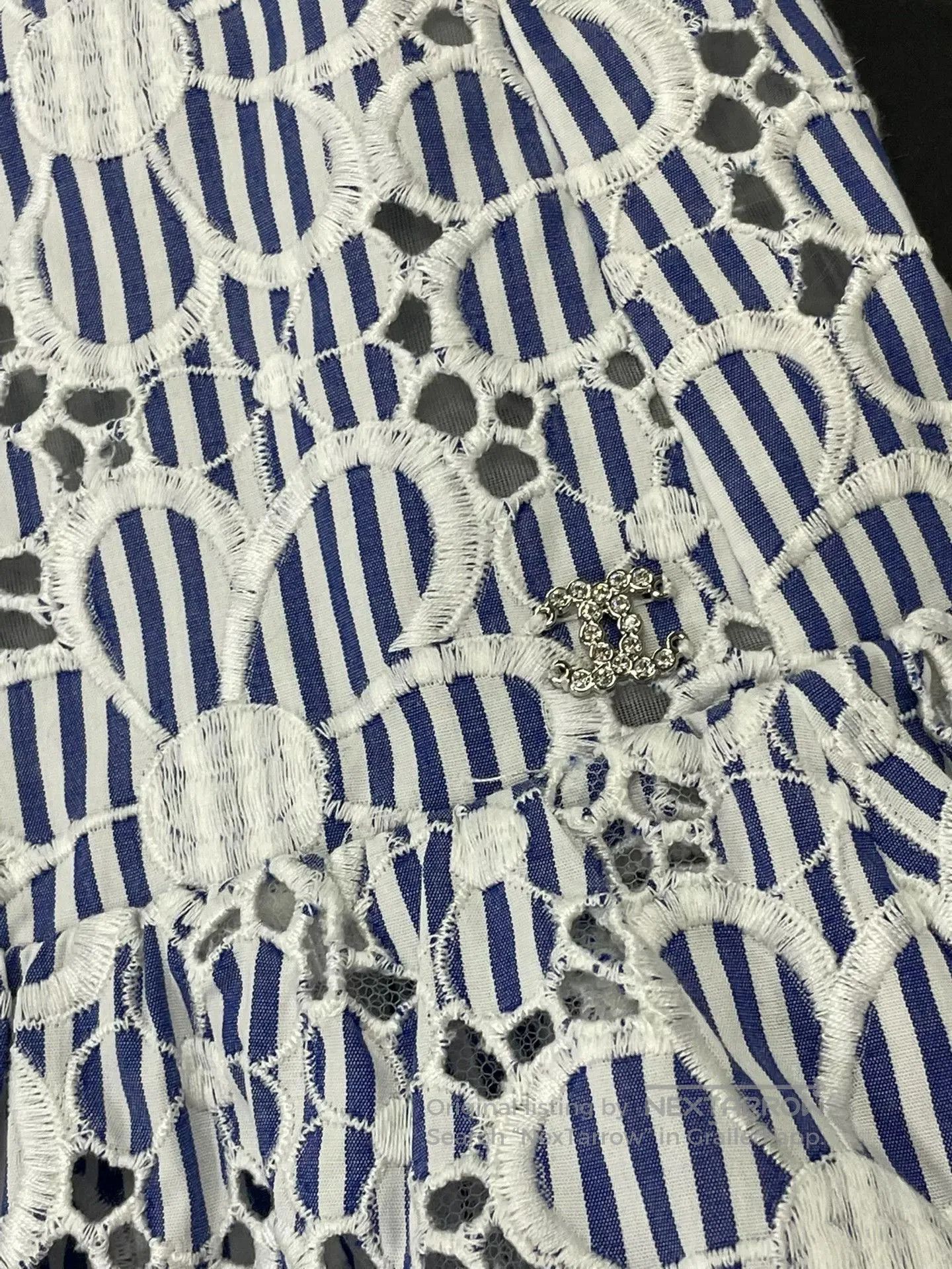 Chanel Chanel 25C Embroidered Floral Dress. Size US M / EU 48-50 / 2 - 2 Thumbnail