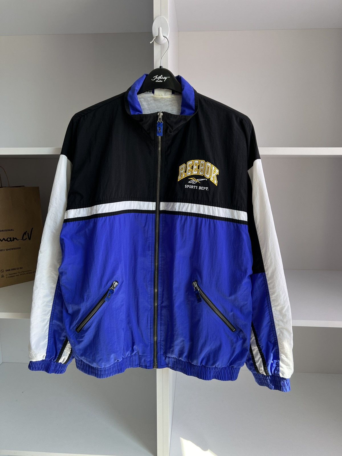 Reebok × Vintage Vintage Reebok Sport Track Jacket 90s style Size US L / EU 52-54 / 3 - 3 Thumbnail