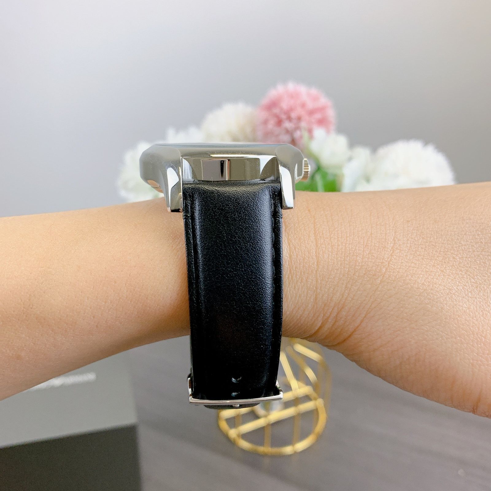 Emporio Armani Emporio Armani AR60016 Automatic Black Leather Watch Size ONE SIZE - 2 Thumbnail