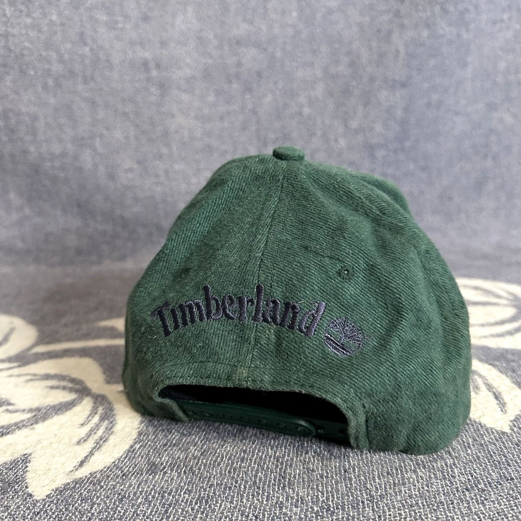 Timberland VINTAGE Timberland Logo 6 Panel Snapback Hat Green Adult One Size Adjustable Cotton Size ONE SIZE - 4 Thumbnail