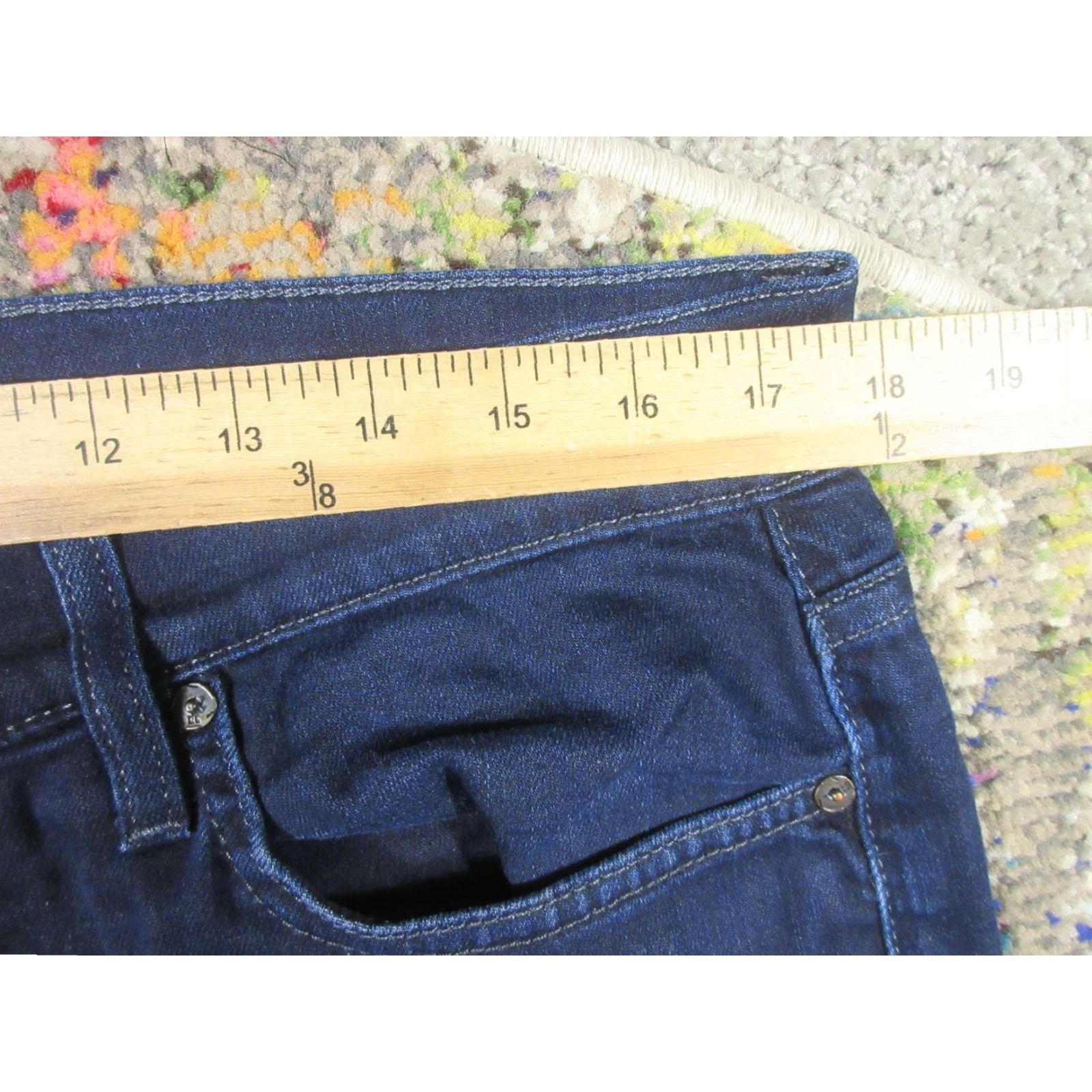 Vintage Joe's Jeans Men Jeans Blue Dark Wash Denim Emerson Tapered Stretch 35x36 Regular Inseam 36 Pocket 5-Zip Mid Rise Straight Vintage No Size US 35 - 7 Thumbnail