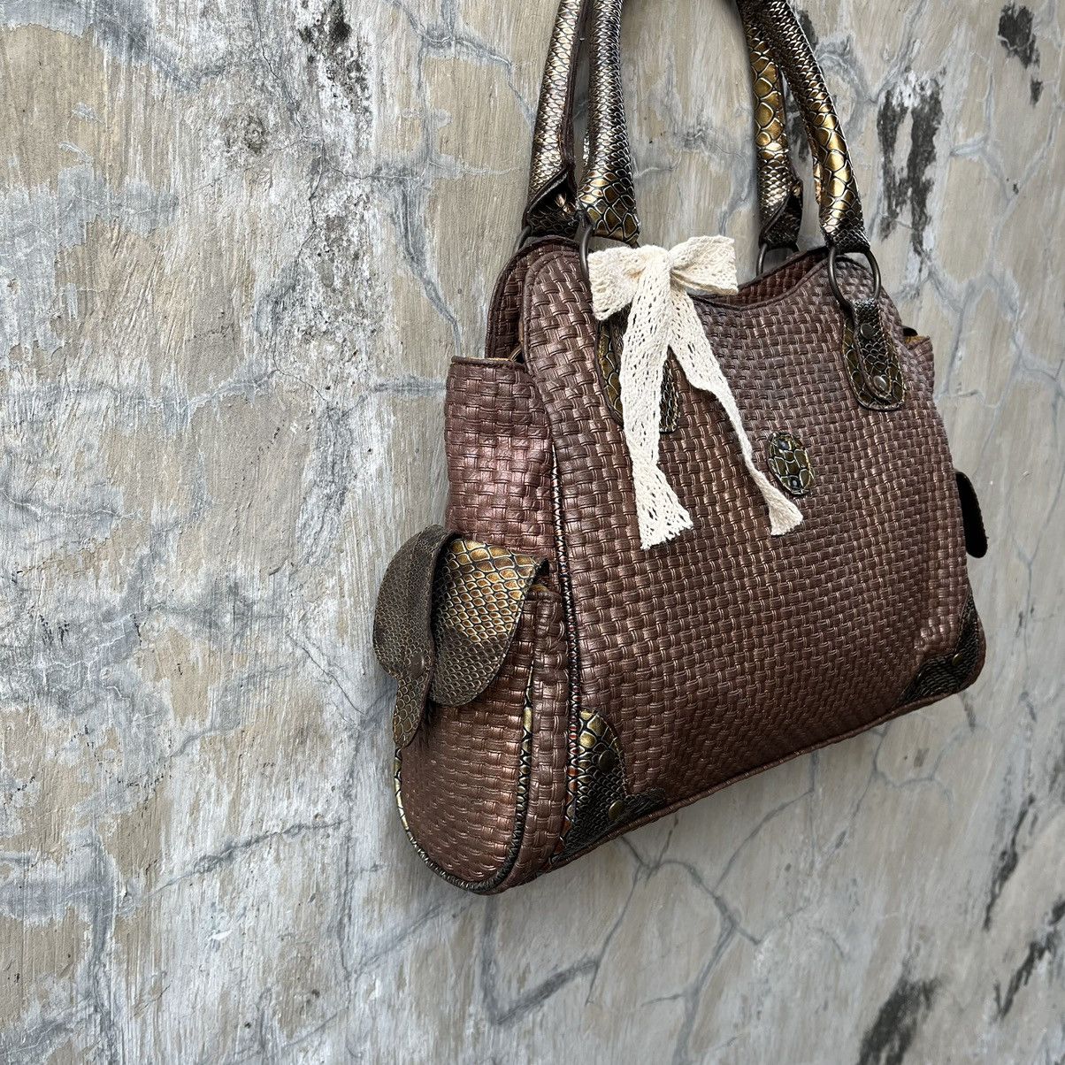 Japanese Brand 00's POCKETED SYN LEATHER SNAKESKIN SHOULDER BAG Size ONE SIZE - 6 Thumbnail