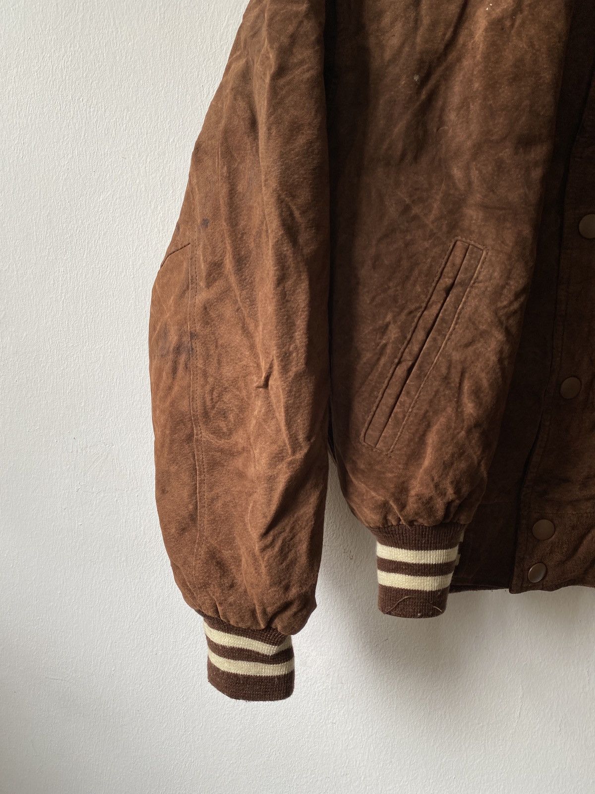 Converse × Vintage Vintage 90s Converse Suede Leather Varsity Jacket Size US M / EU 48-50 / 2 - 4 Thumbnail