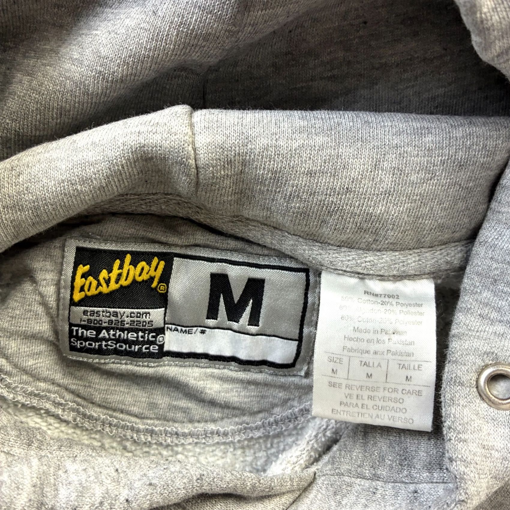 Vintage VINTAGE Eastbay Hoodie Mens M Gray Mail Order Catalog Y2K Size US M / EU 48-50 / 2 - 7 Thumbnail