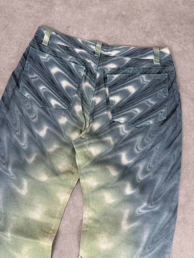 Roberto Cavalli SS2001 Roberto Cavalli Blue Denim Glitter Gradient Jeans Size 26" / US 2 / IT 38 - 7 Thumbnail